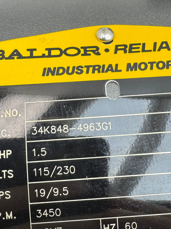 34K848-4963G1 Baldor Electric Motor 115/230V, Motor 1PH