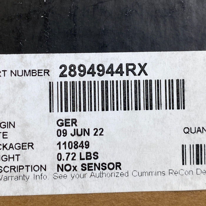 2894944Rx Genuine Cummins Nox Sensor For Cummins Isb - ADVANCED TRUCK PARTS