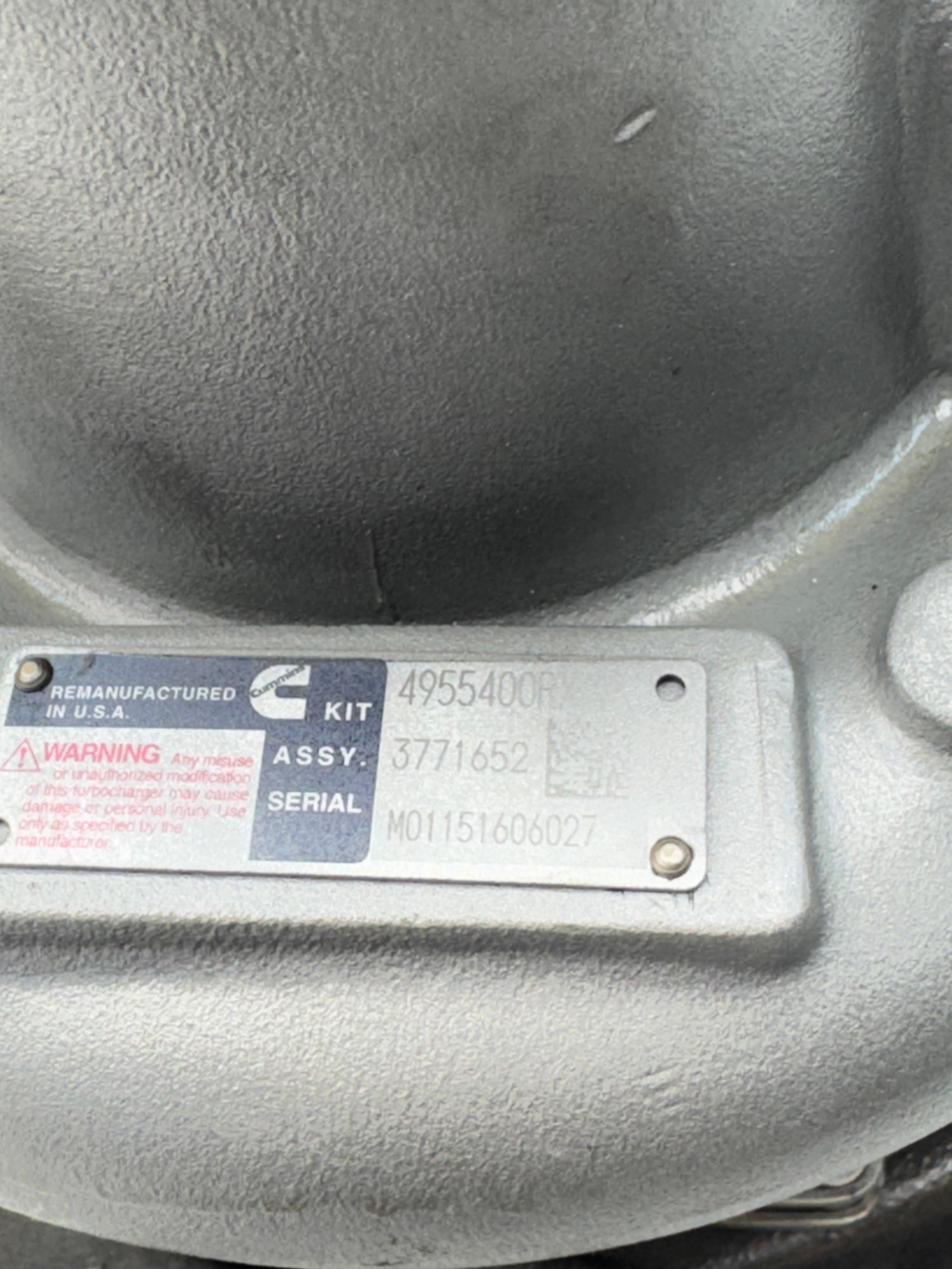 4955400 Genuine Cummins Turbocharger With Actuator For ISB 6.7L