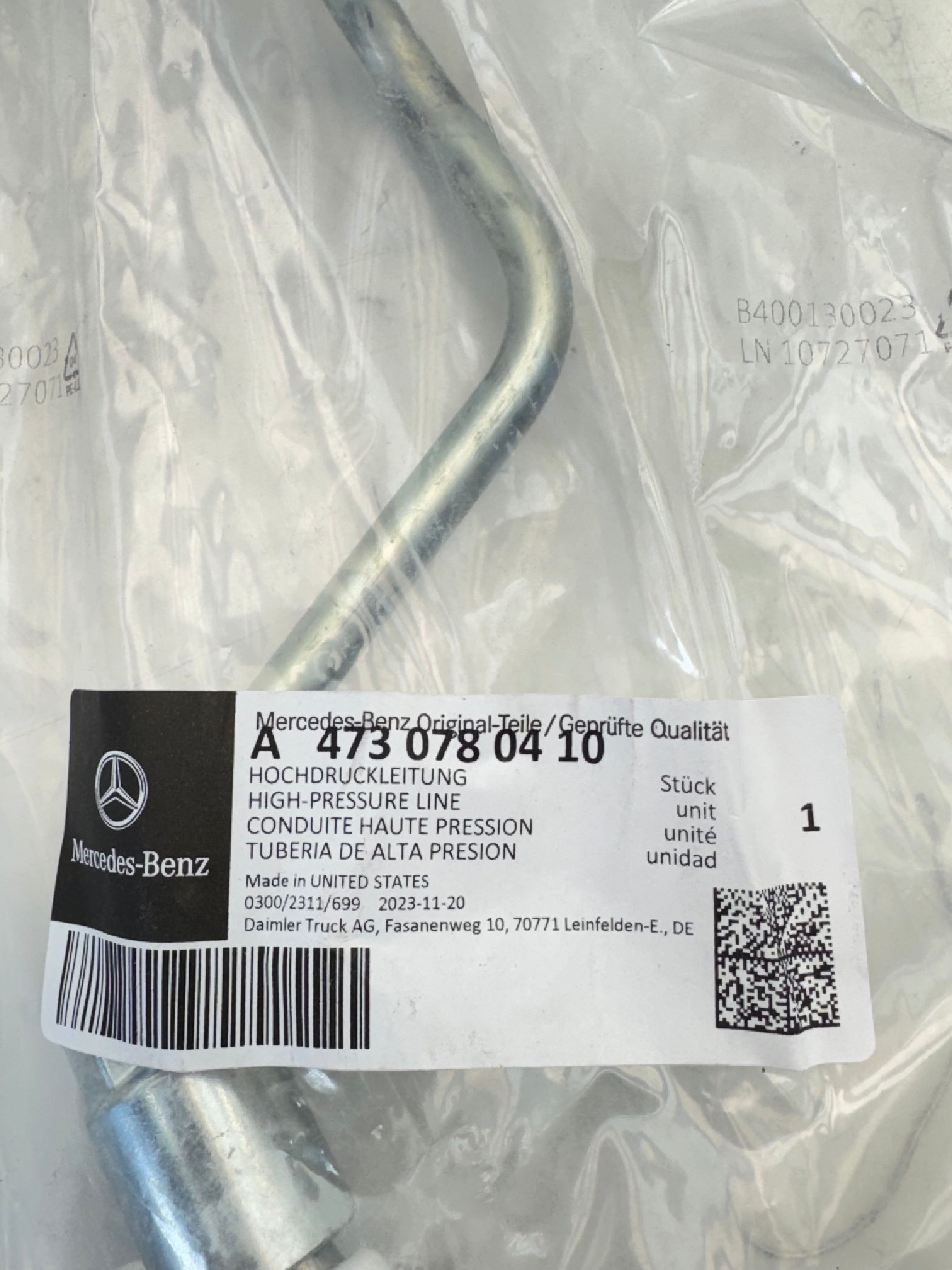 A-473-078-04-10 Genuine Mercedes High Pressure Line