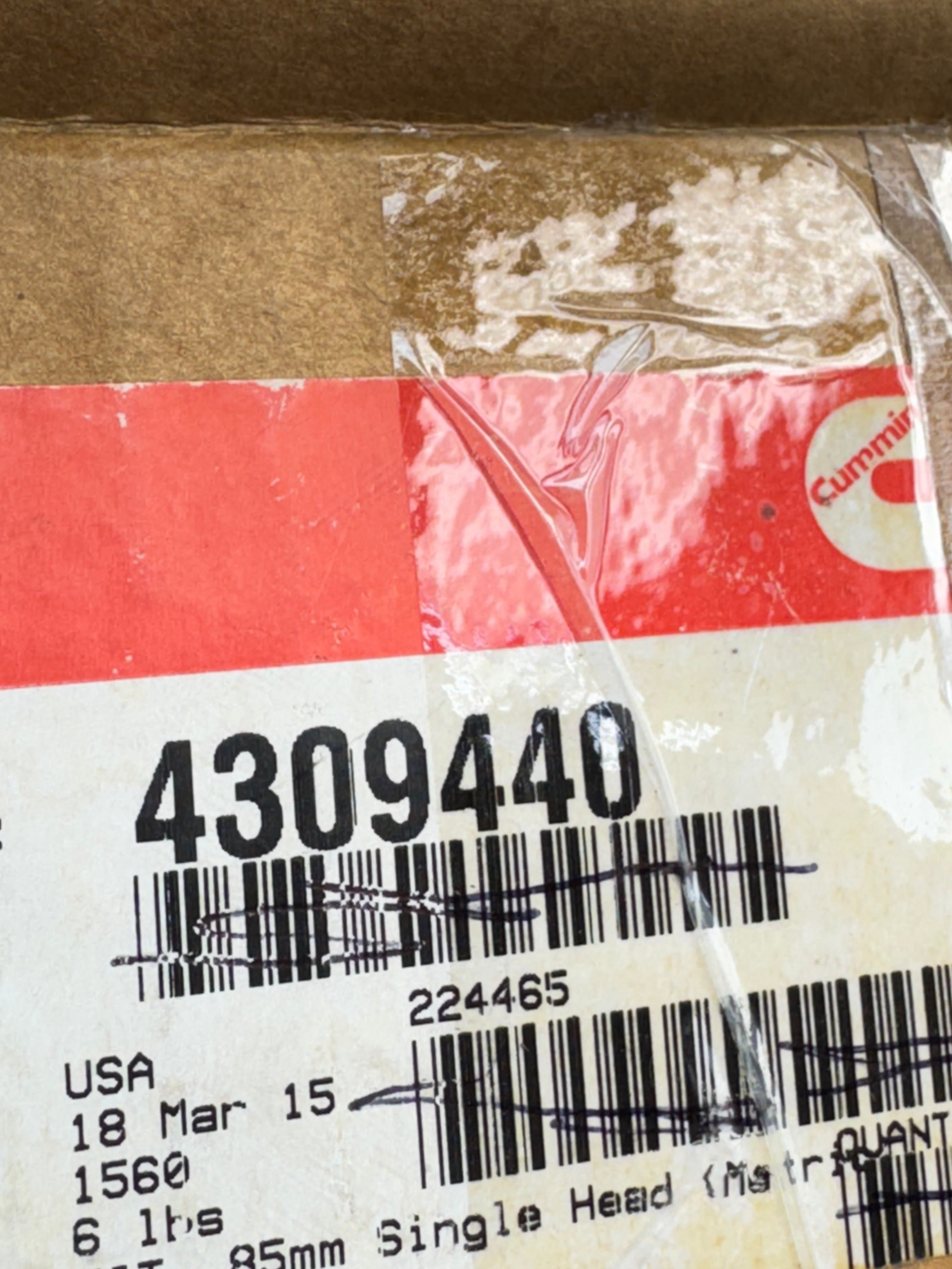 4309440 Genuine Cummins Single Cylinder Compressor Head