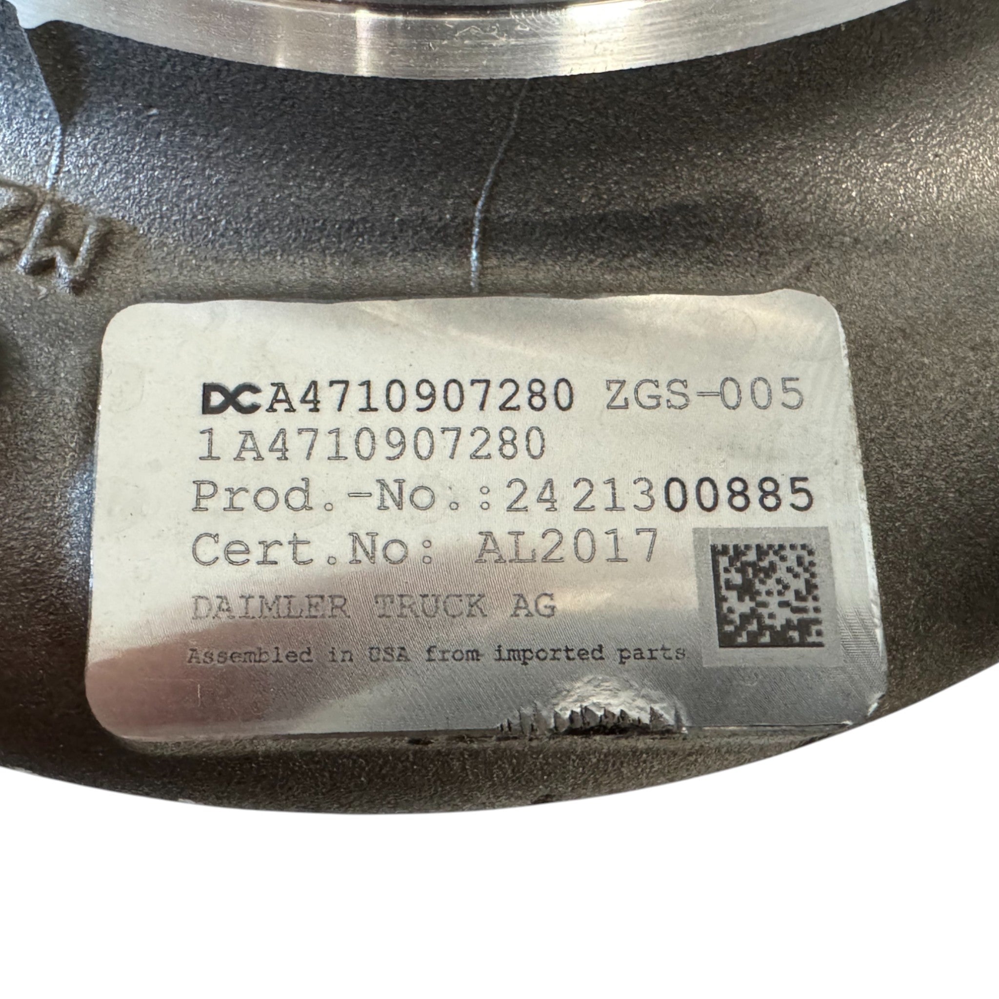 DDERA4710907280 Genuine Detroit Diesel Turbocharger GHG17