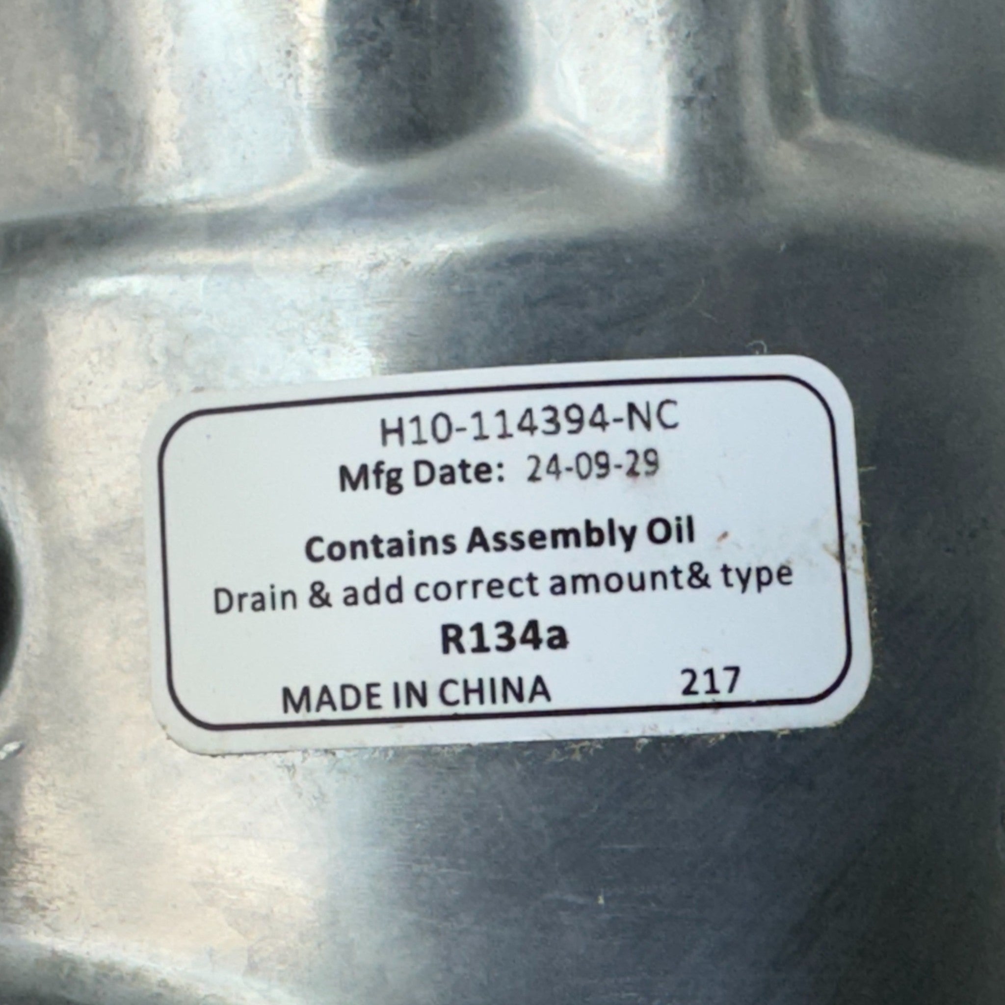 59934QS OTR A/C Compressor 12V