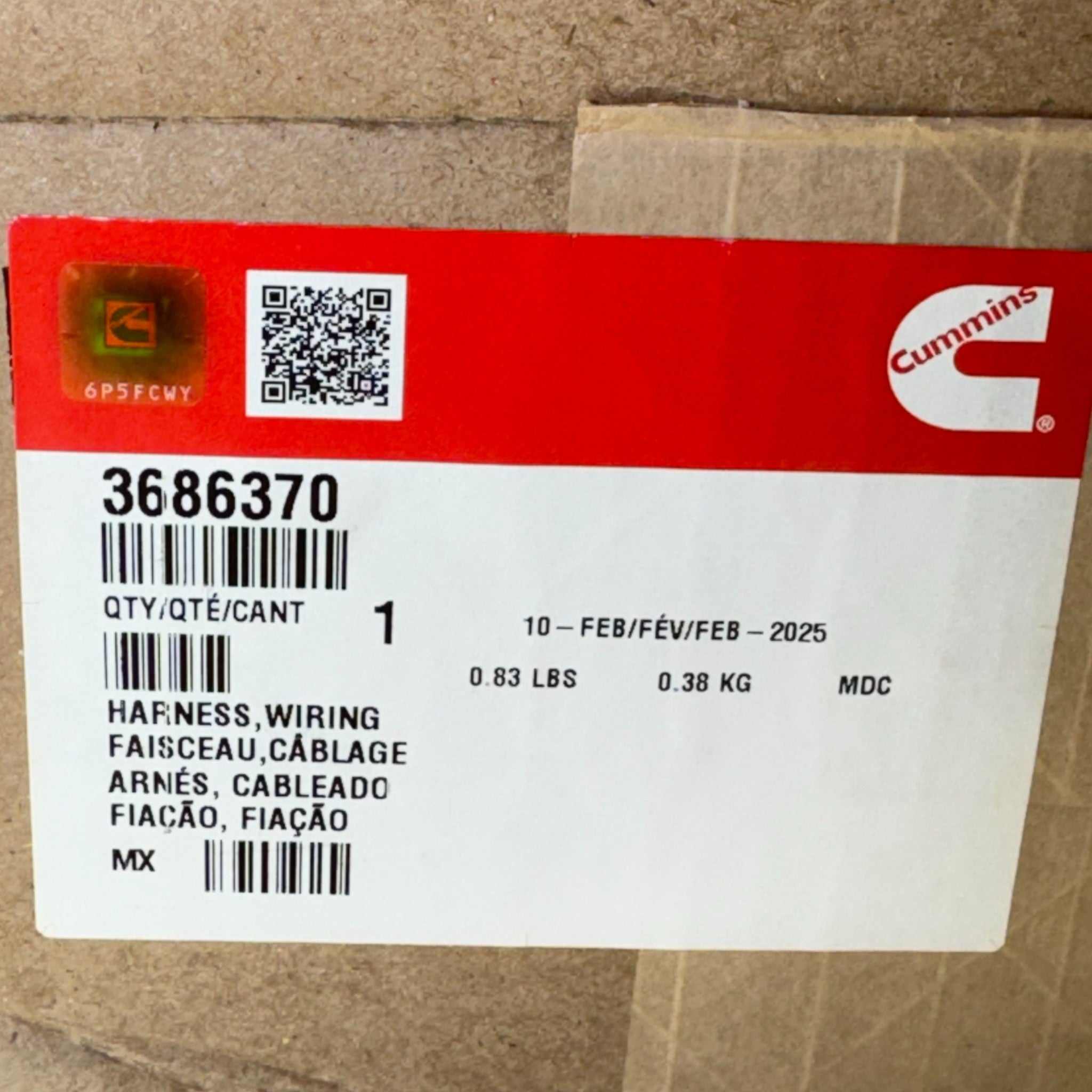 3686370 Genuine Cummins Wiring Harness