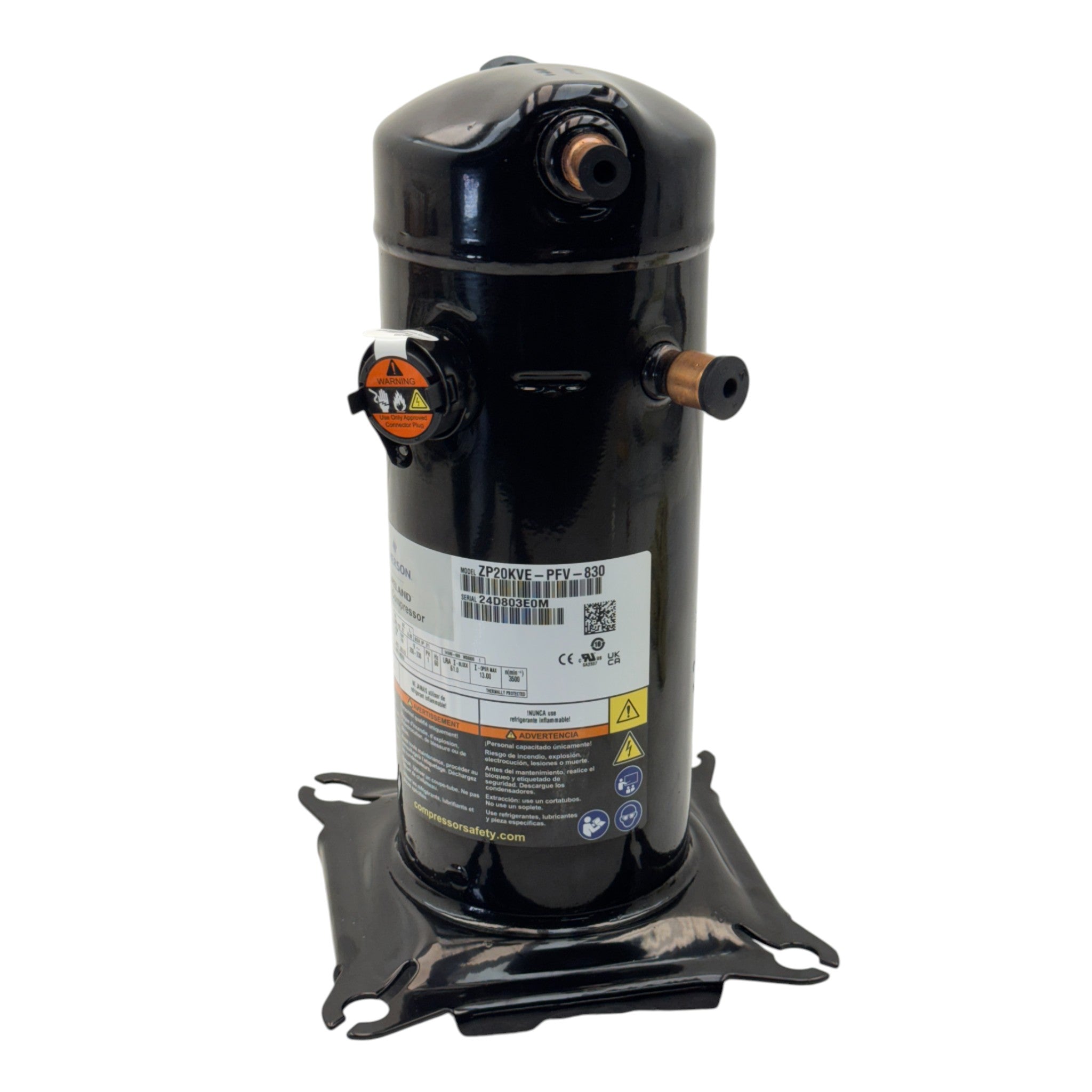 ZP20KVE PFV 830 Genuine Copeland Scroll Compressor 208-230V
