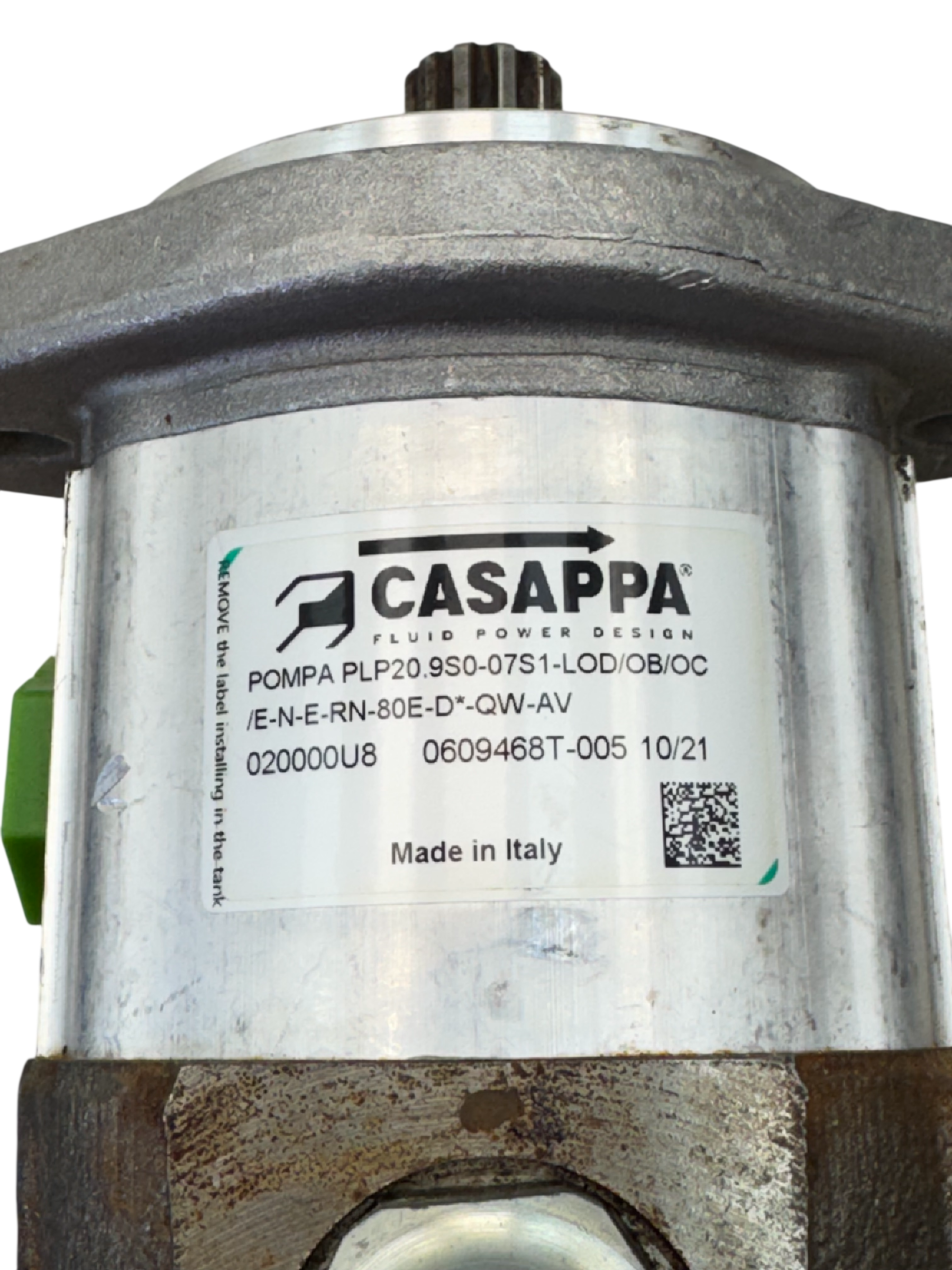 PLP20.9S0-07S1-LOD/OB/OC /E-N-E-RN-80E-D*-QW-AV Genuine Casappa Polaris Gear Pump