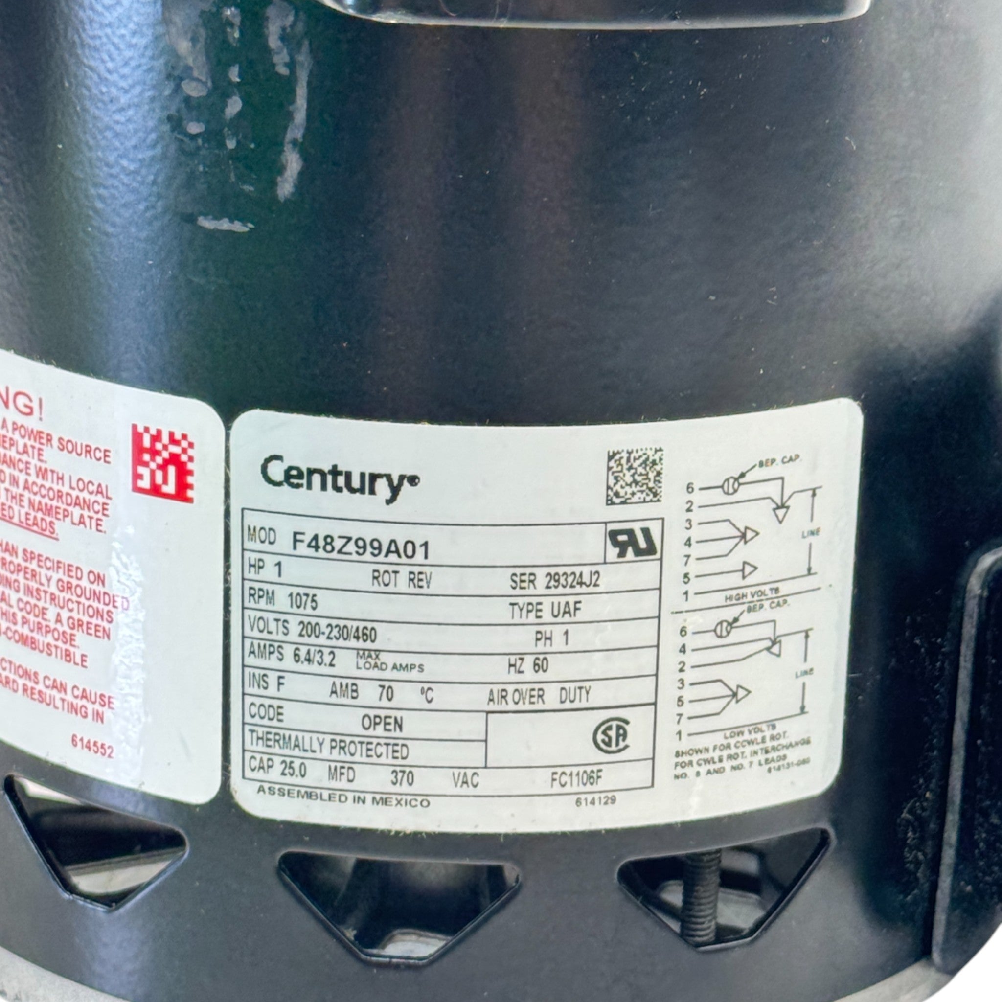 F48Z99A01 Century Fan Motor