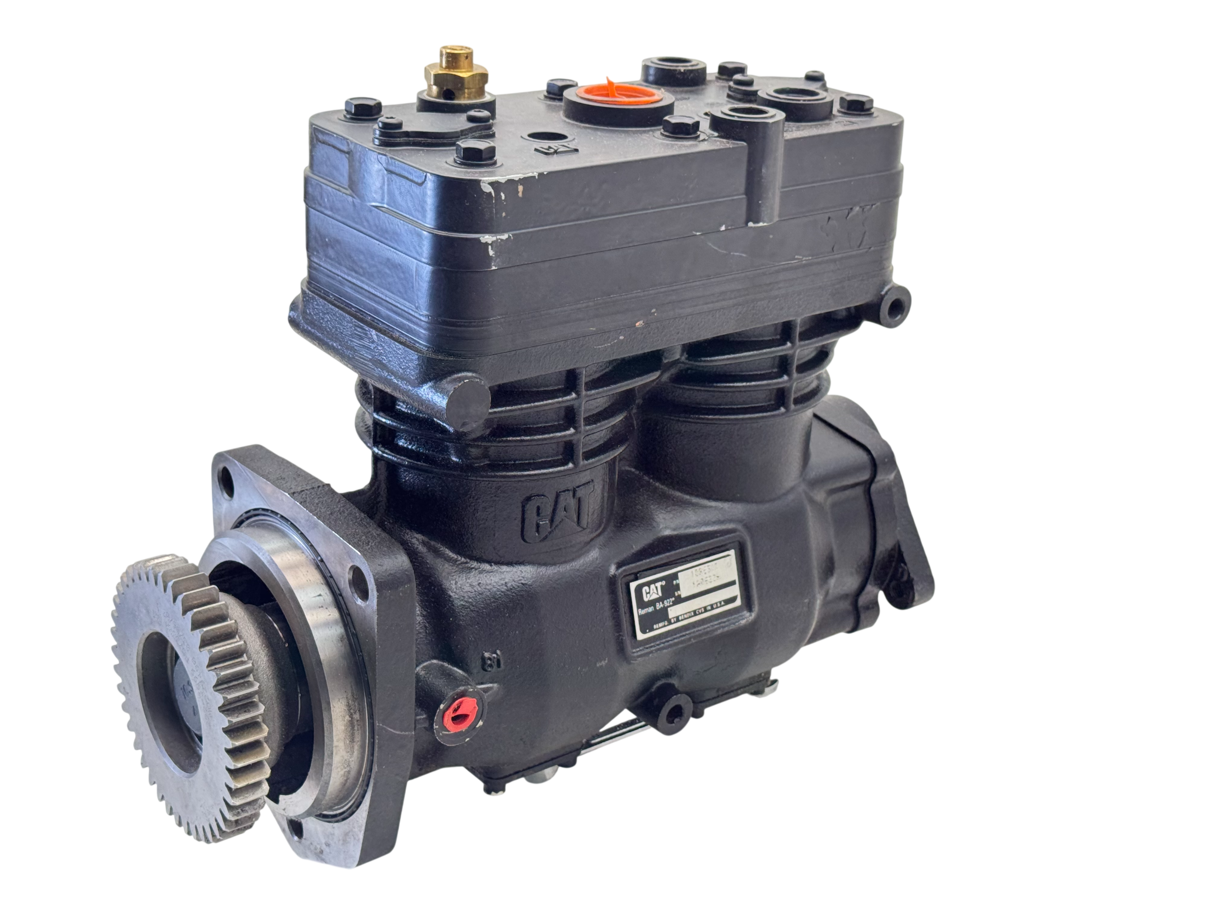 10R-2768 Genuine Caterpillar Air Brake Compressor BA-922 Twin Cylinder