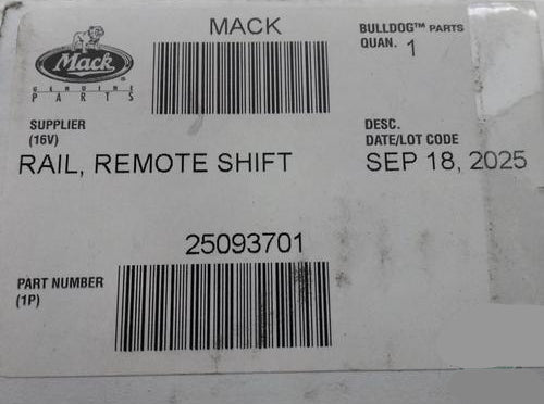 25093701 Genuine Mack Rail