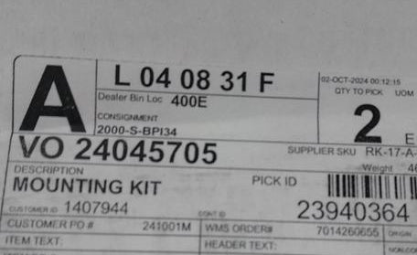 24045705 Genuine Mack Mounting Kit