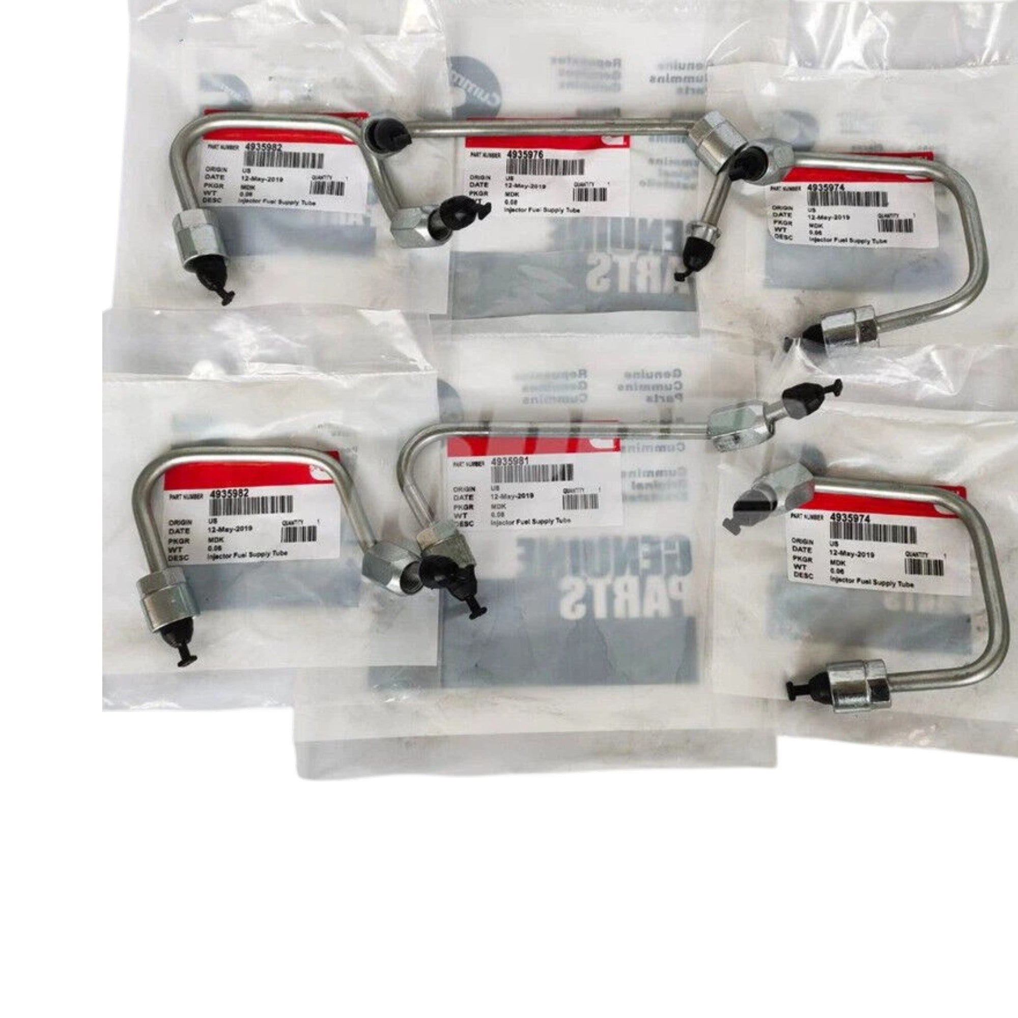 4935974 Genuine Cummins Complete Injector Fuel Line Set For Dodge