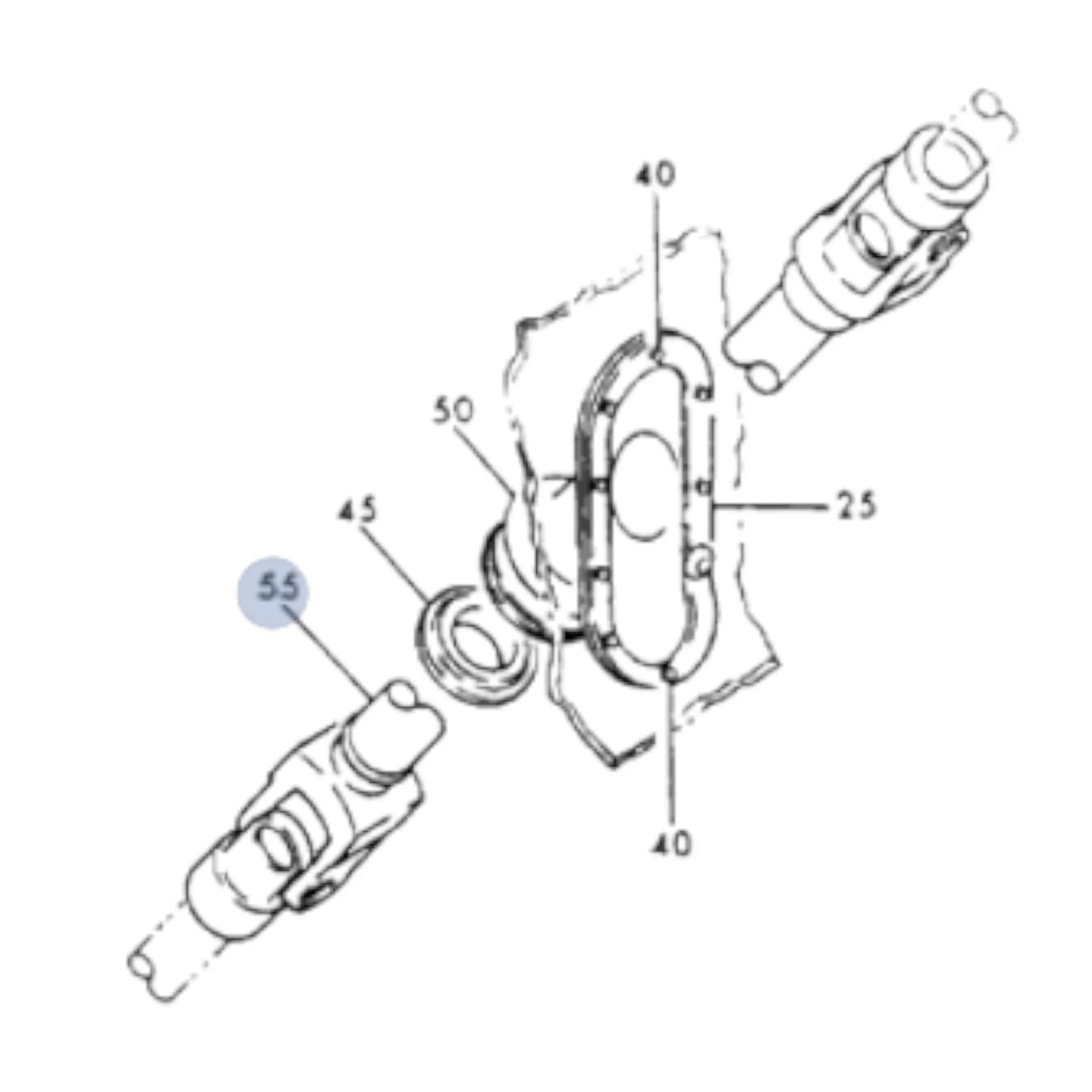 38201-0066 Genuine Volvo Steering Shaft - Truck To Trailer