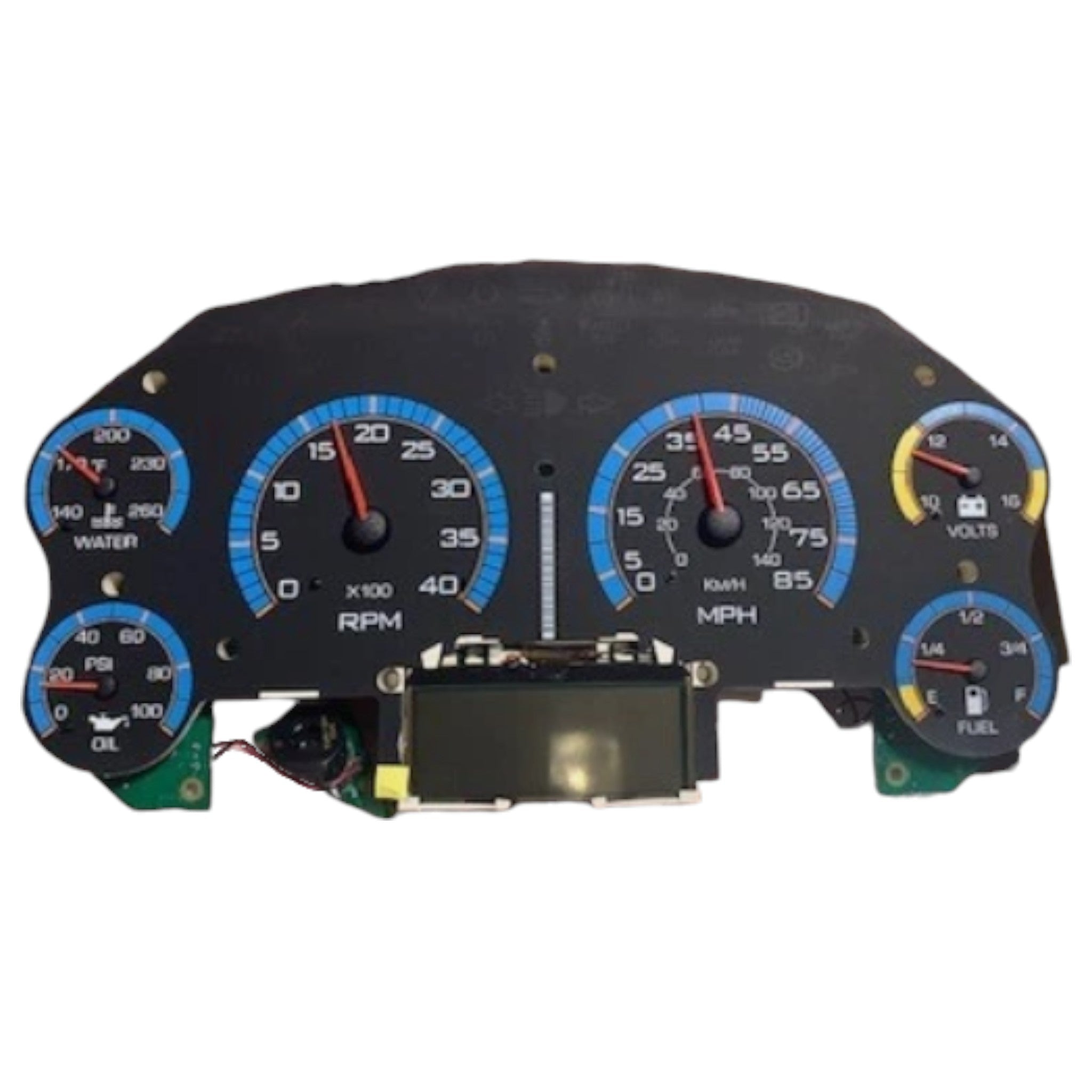 2602893C93 Navistar Cluster Instrument Ctr Mdgl Bl