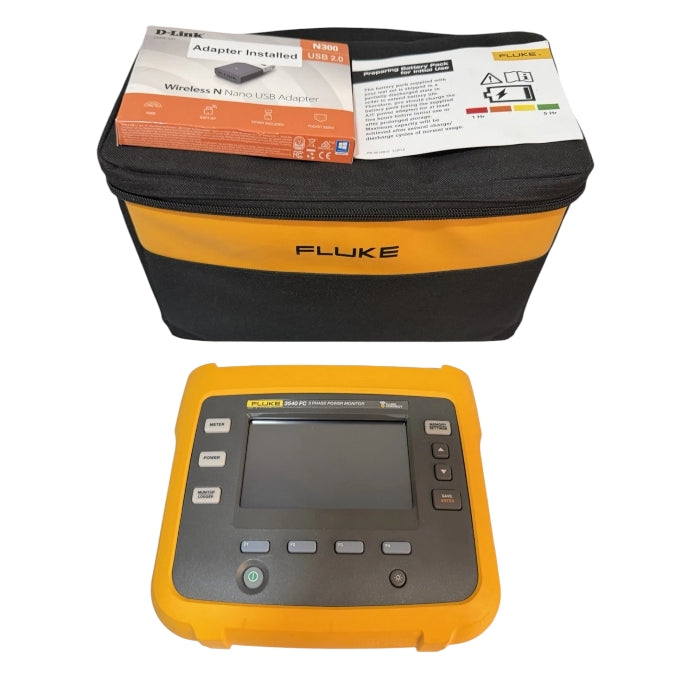 3540 FC Genuine Fluke 3-Phase Power Monitor W/ Accessories
