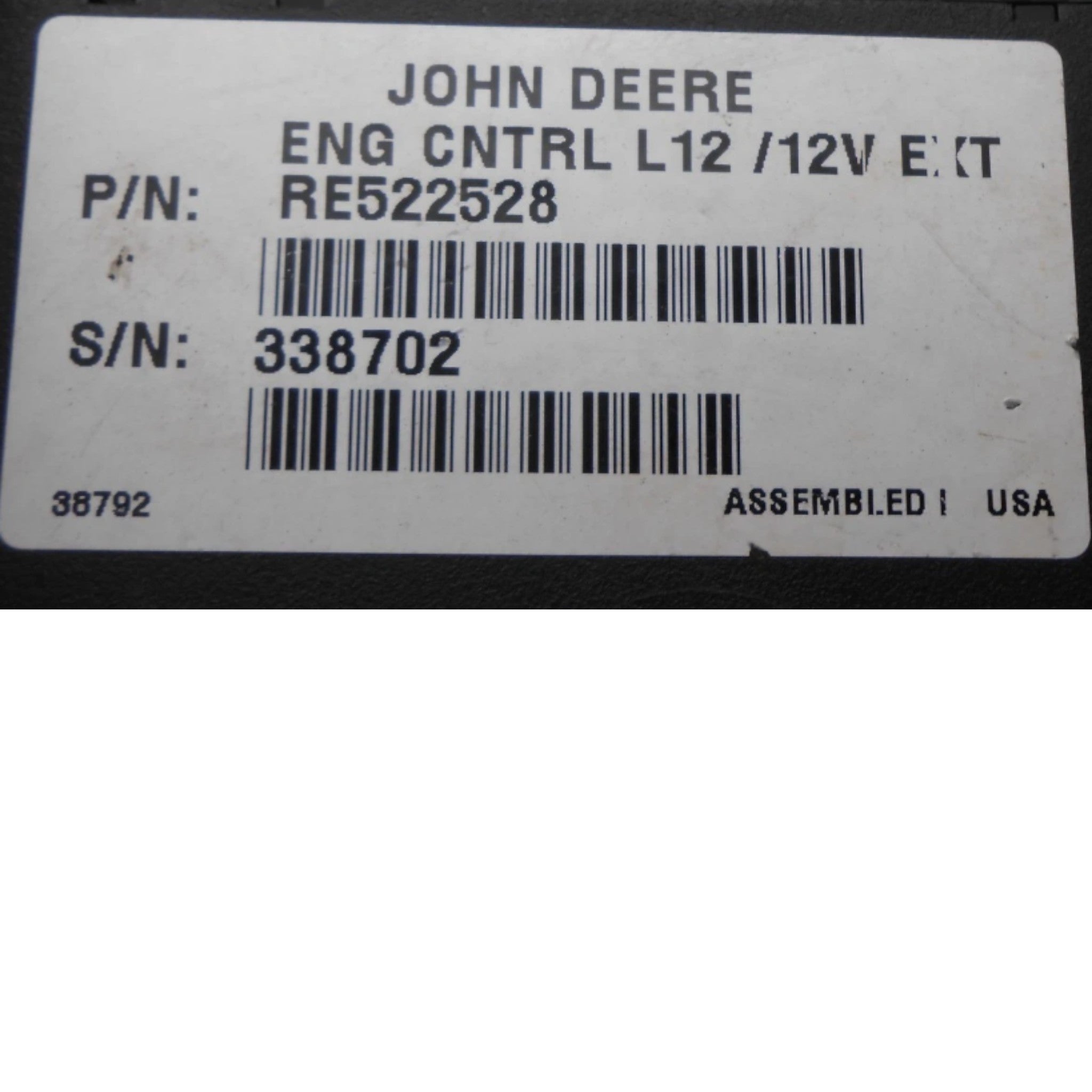RE522528 John Deere Engine Controller