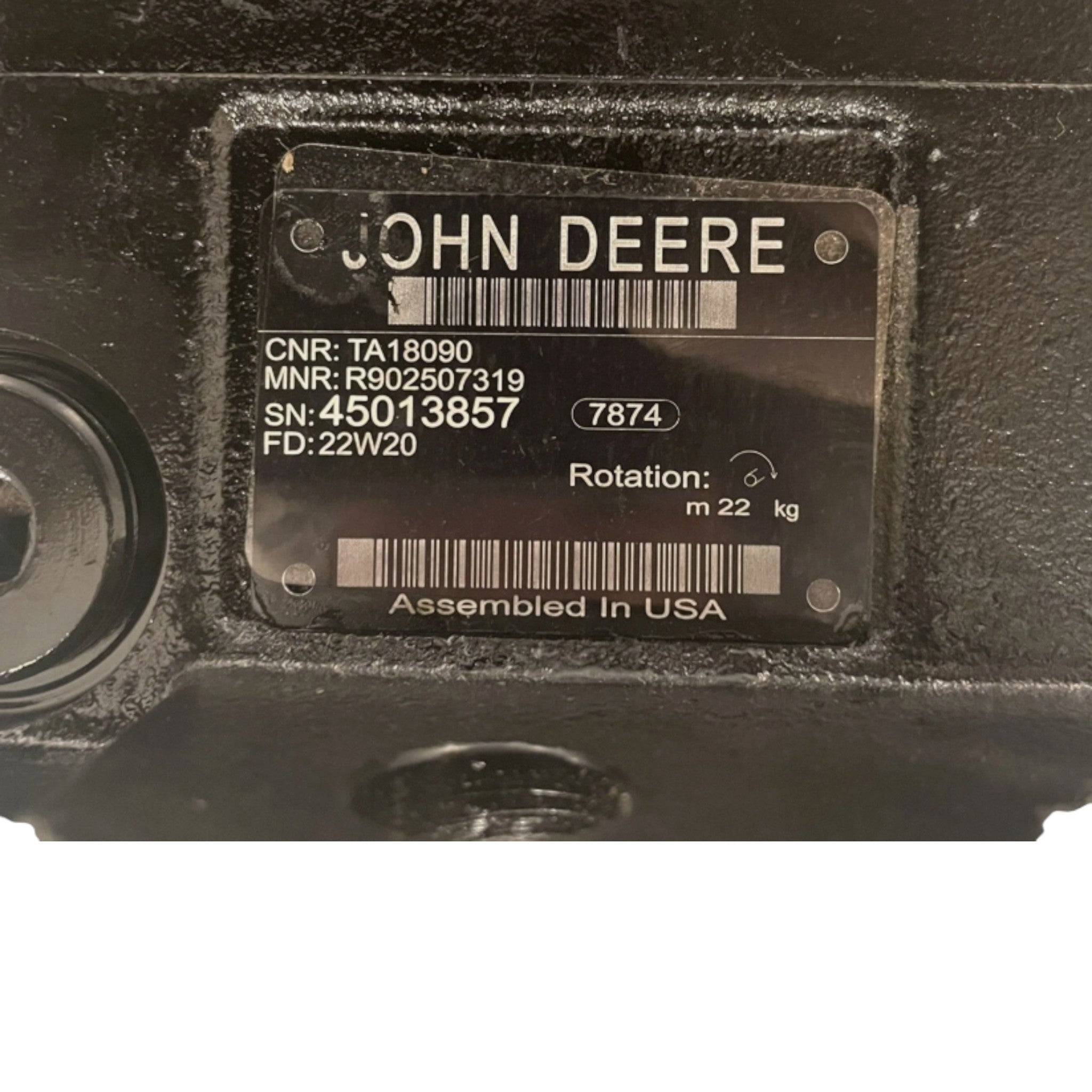 TA18090 John Deere Engine Fan Drive Motor