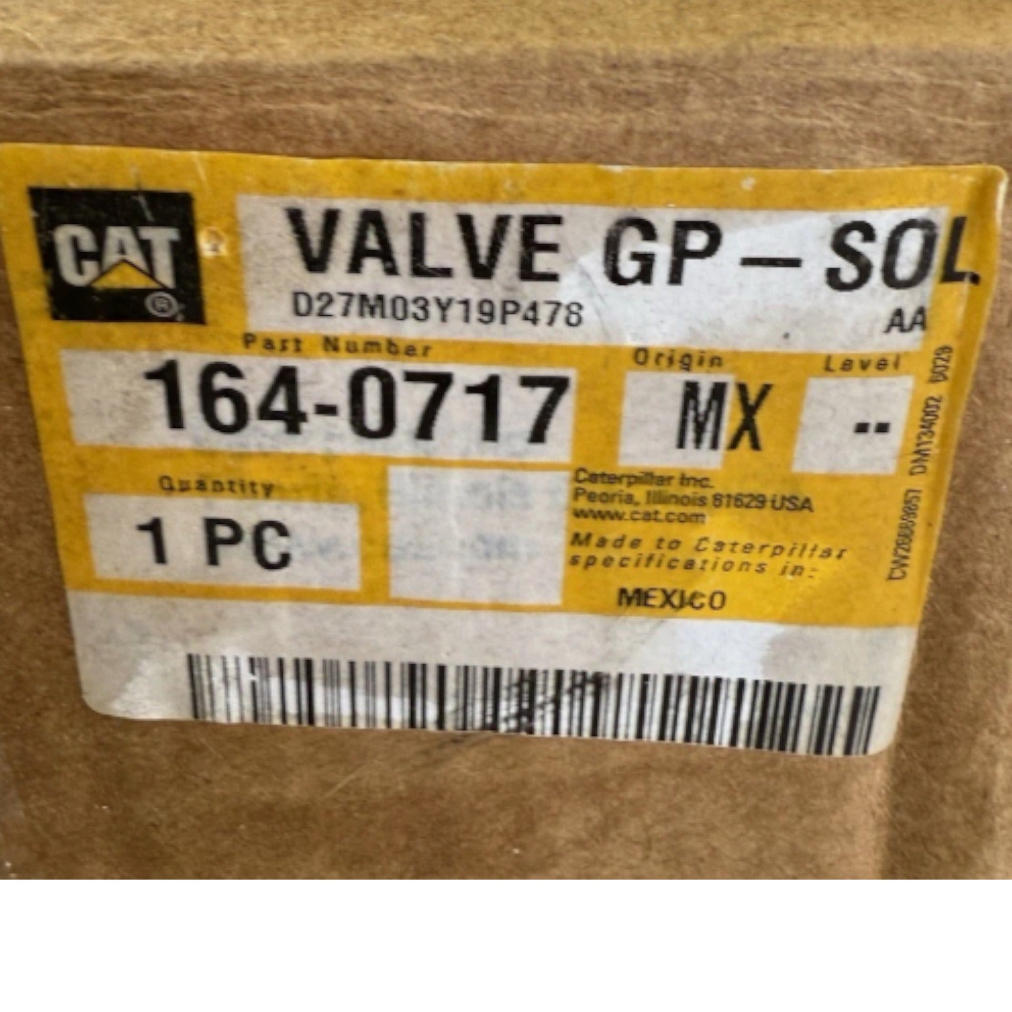 1640717 CAT Solenoid Valve