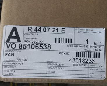 85106538 Genuine Mack Fan