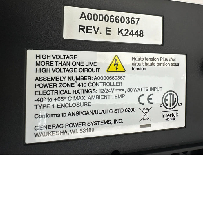 A0000660367 Generac Duality Controller Assembly