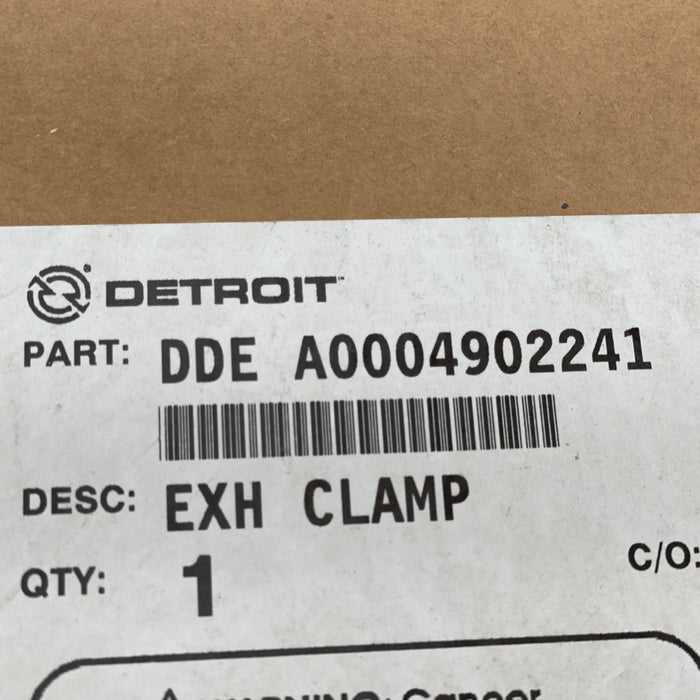 Ea6809950302 Genuine Detroit Diesel Exh Clamp