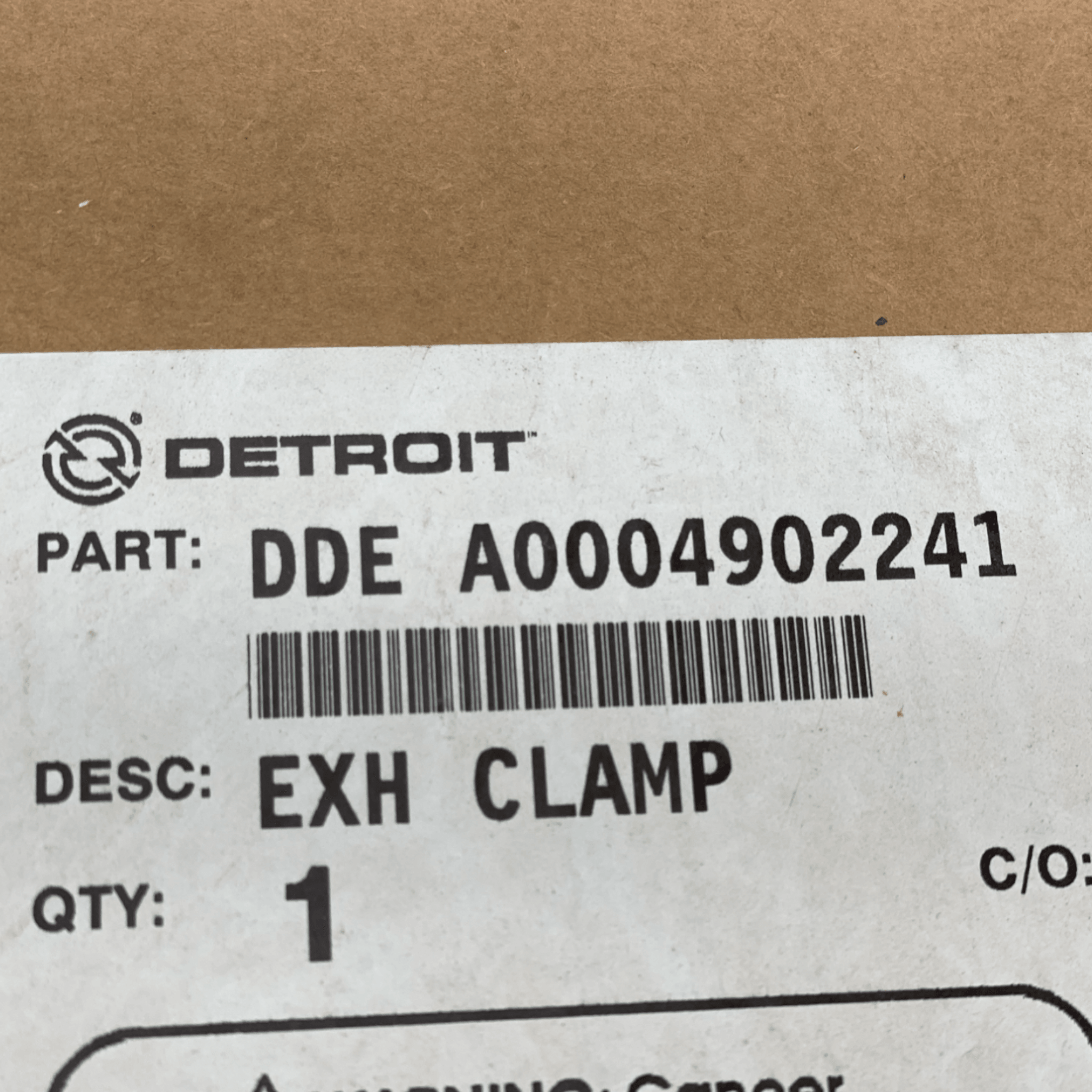A0004902241 Genuine Detroit Diesel Exh Clamp - ADVANCED TRUCK PARTS