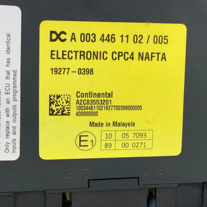 A0034461102 Genuine Detroit Diesel Cpc4 Nafta Module For Cascadia 18 & Up Used