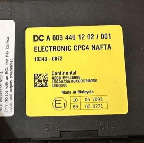 A0034461202 Genuine Detroit Diesel Cpc4 Nafta Module