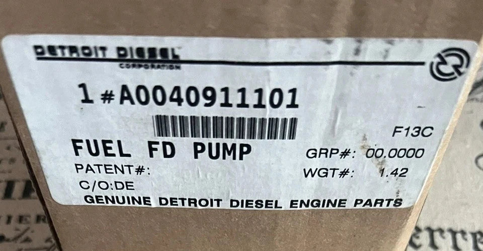 A0040910901 Genuine Detroit Diesel Fuel Lift Pump