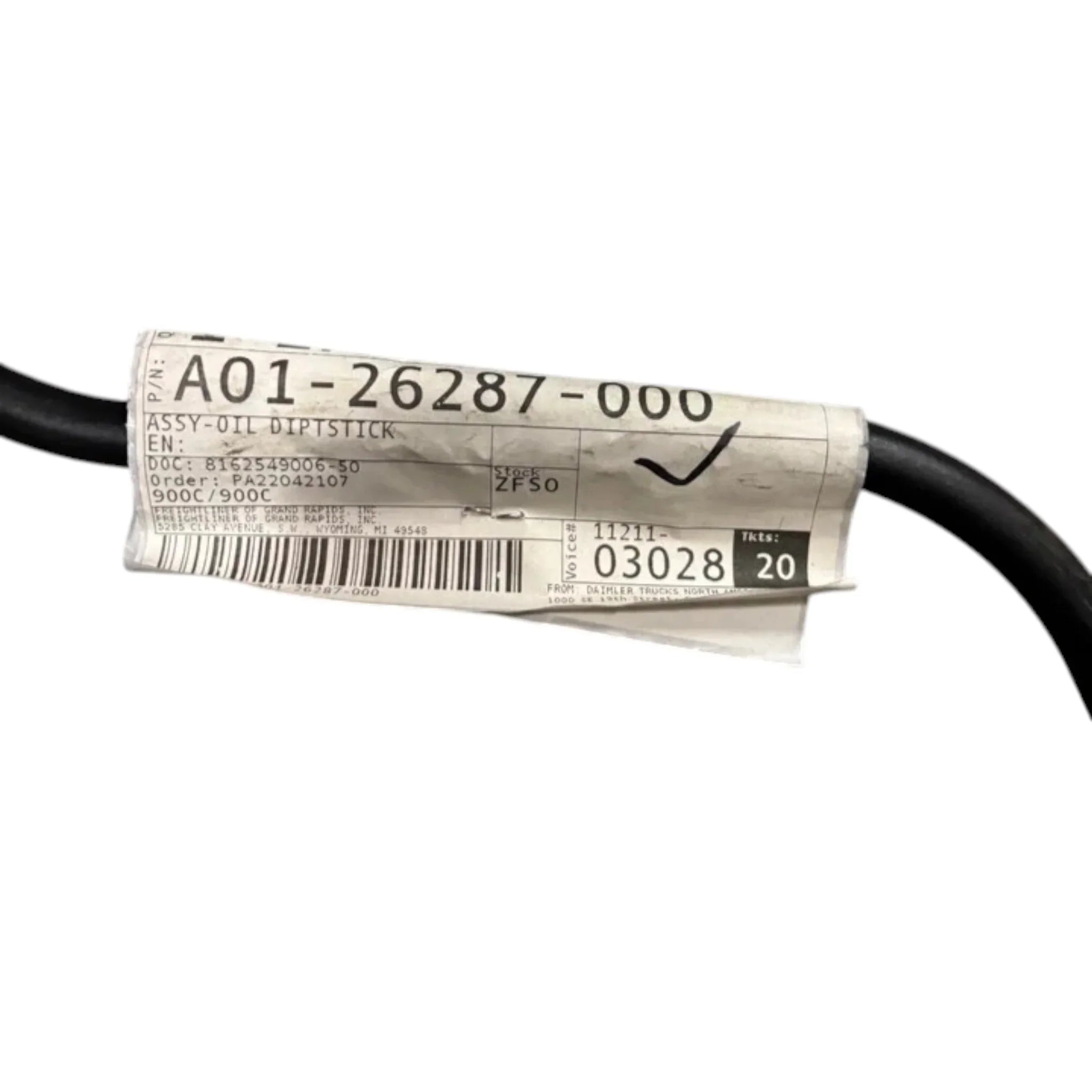 A01-26287-000 Genuine Freightliner Oil Dipstick