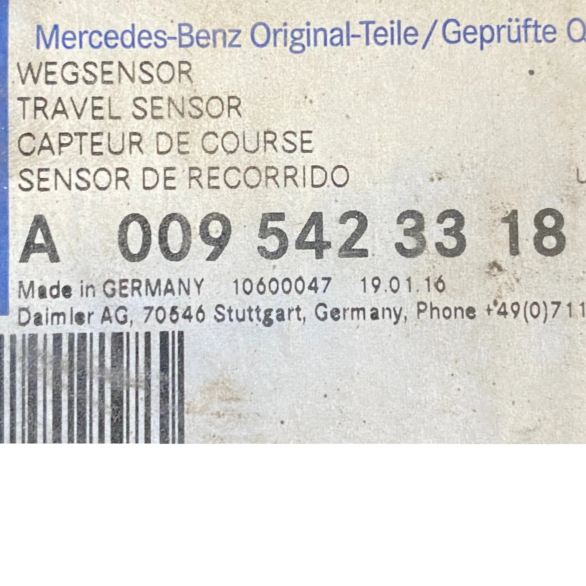 A0135420818 Genuine Freightliner Clutch Travel Sensor