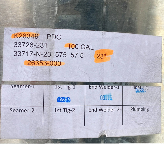 A0333726231 Genuine Freightliner Right Side Fuel Tank Assembly 100Gal