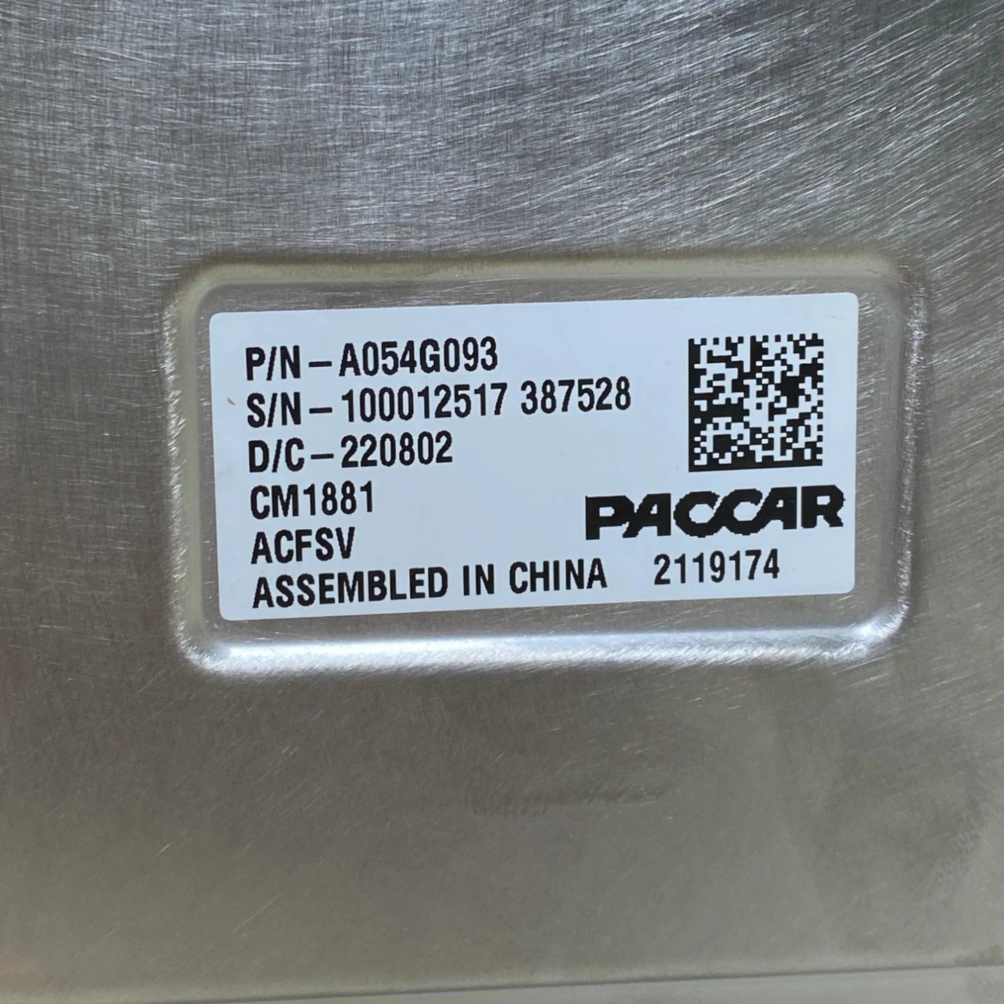 A054G093 Genuine Paccar Aftertreatment Control Module