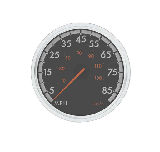 A22-63125-101 Genuine Freightliner Speedometer Gaude 7.5V Chrome Bezel - ADVANCED TRUCK PARTS