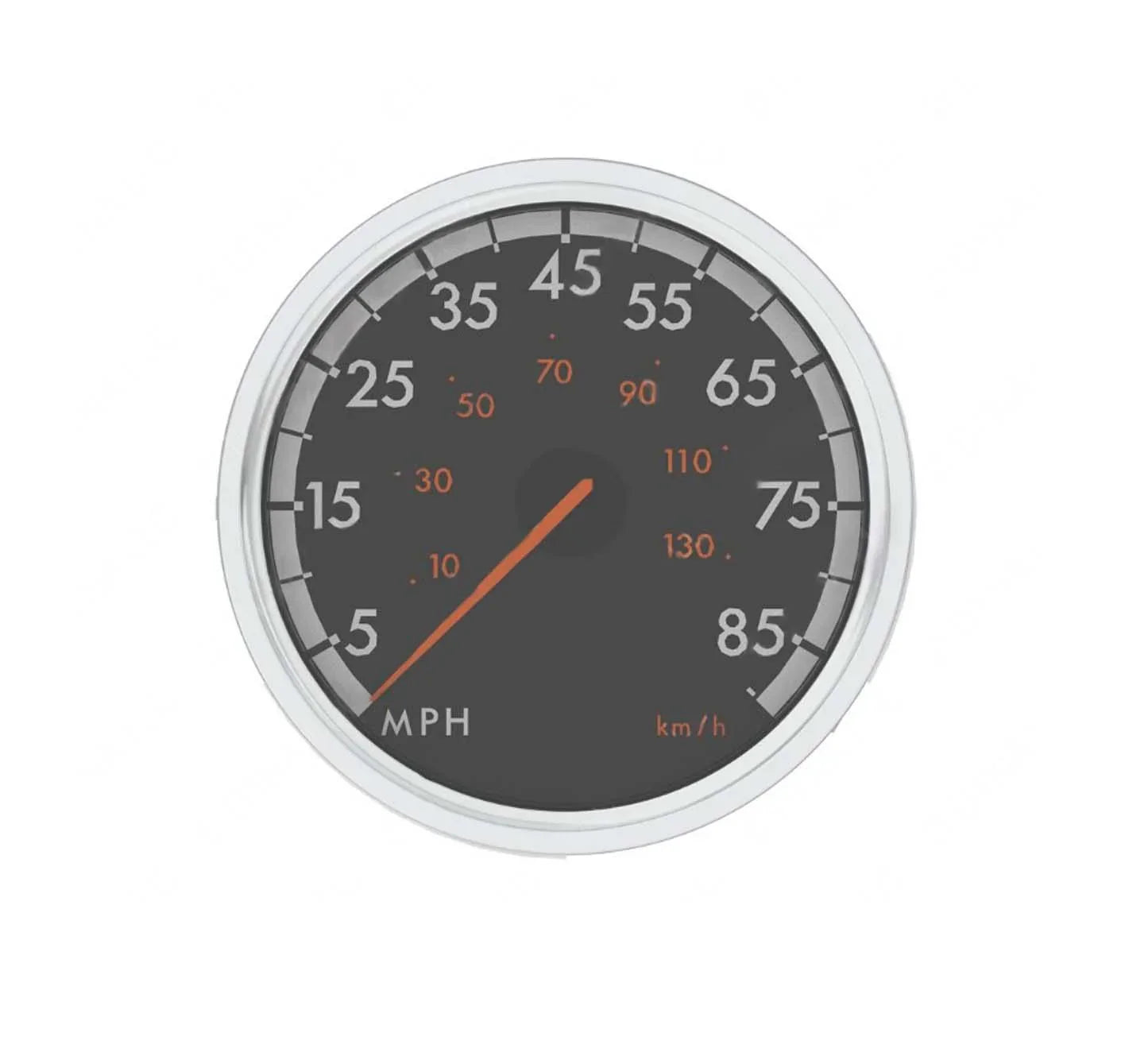 A22-63125-101 Genuine Freightliner Speedometer Gaude 7.5V Chrome Bezel