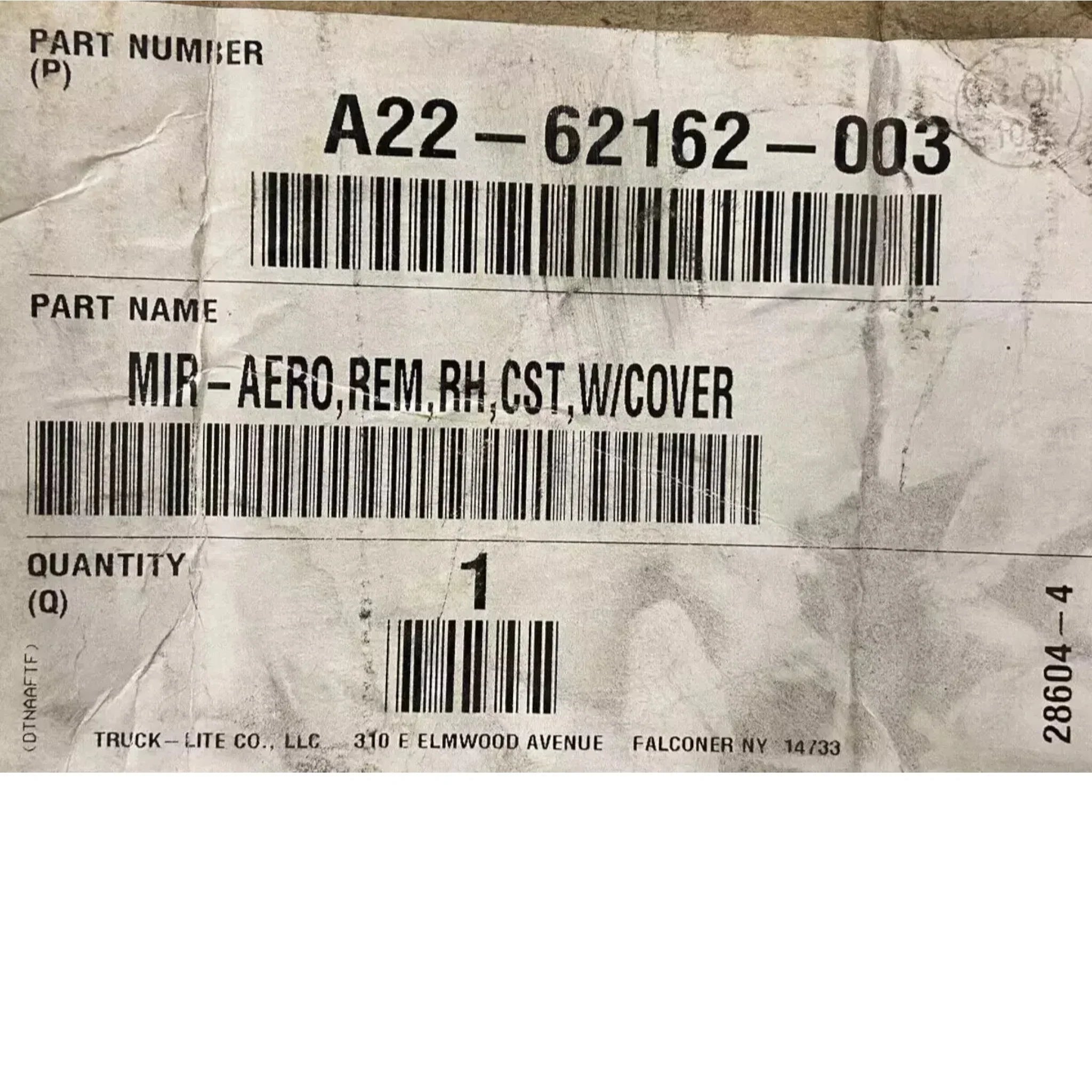 A2262162003 Genuine Freightliner Right Side Mirror Assembly