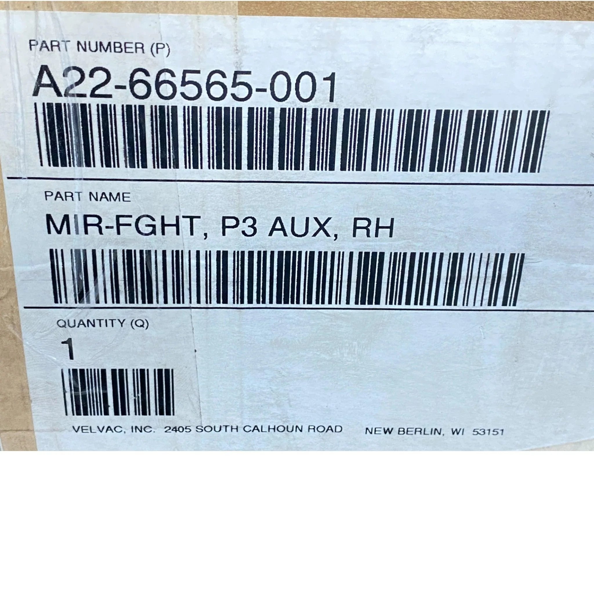 A2266565001 Genuine Freightliner Right Side Hood Mirror Assembly