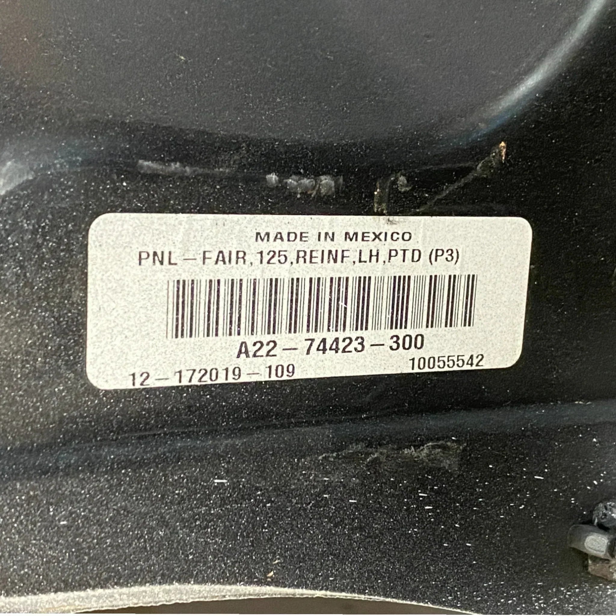 A2269473300 Oem Freightliner Fairing-Panel 125 Reinforcement Lh