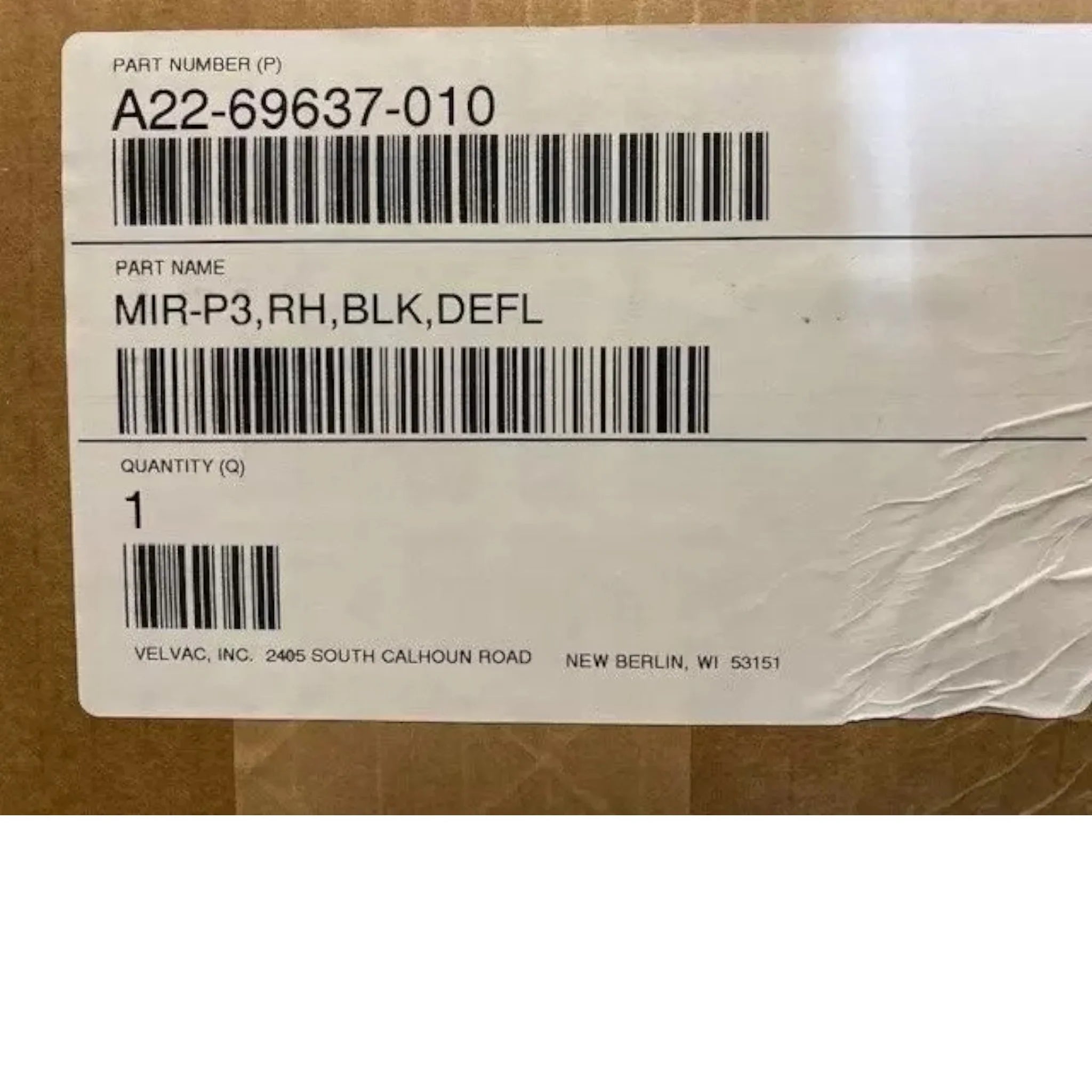 A2269637003 Genuine Freightliner Right Side Mirror Assembly