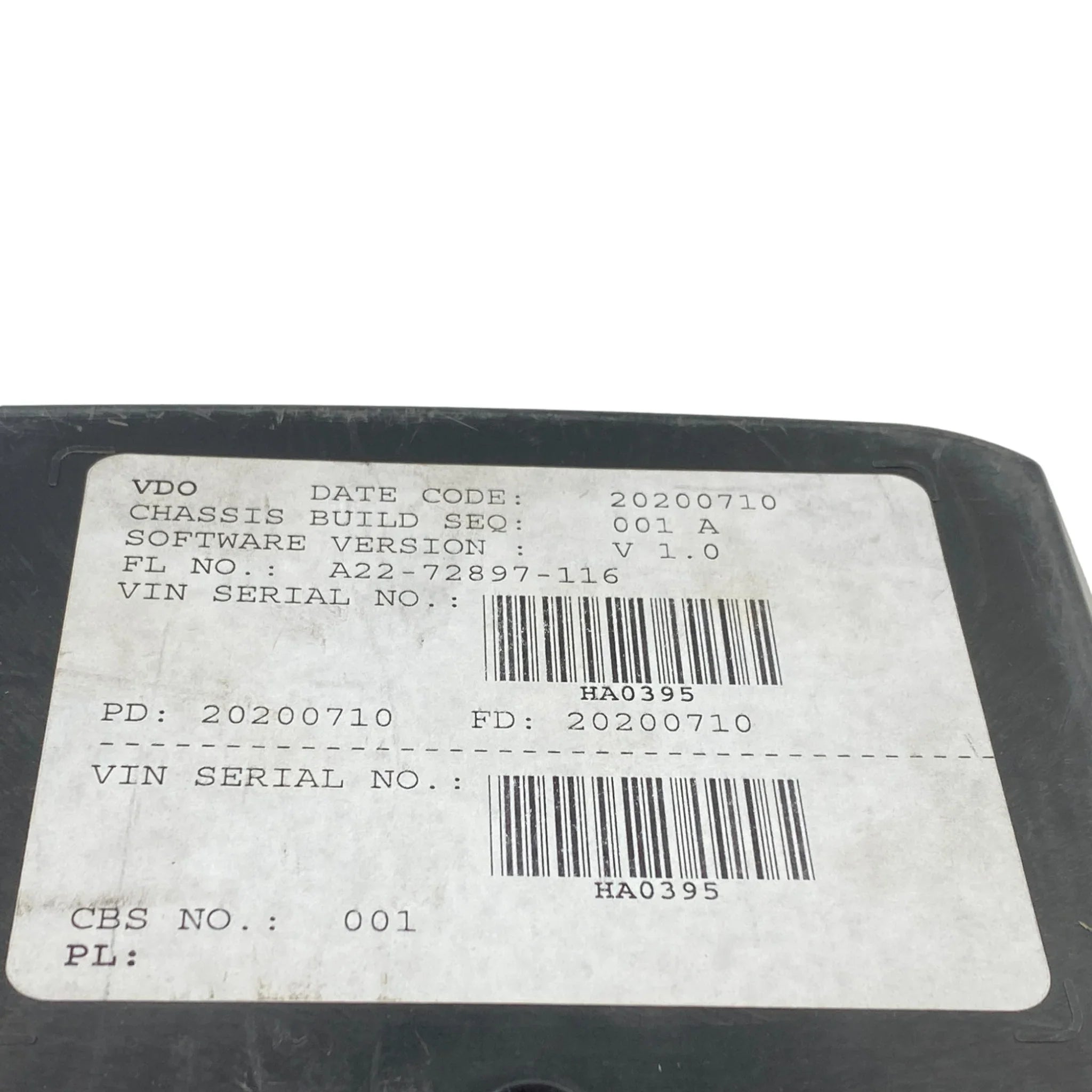 A2272897116 Genuine Freightliner Instrument Cluster Assembly
