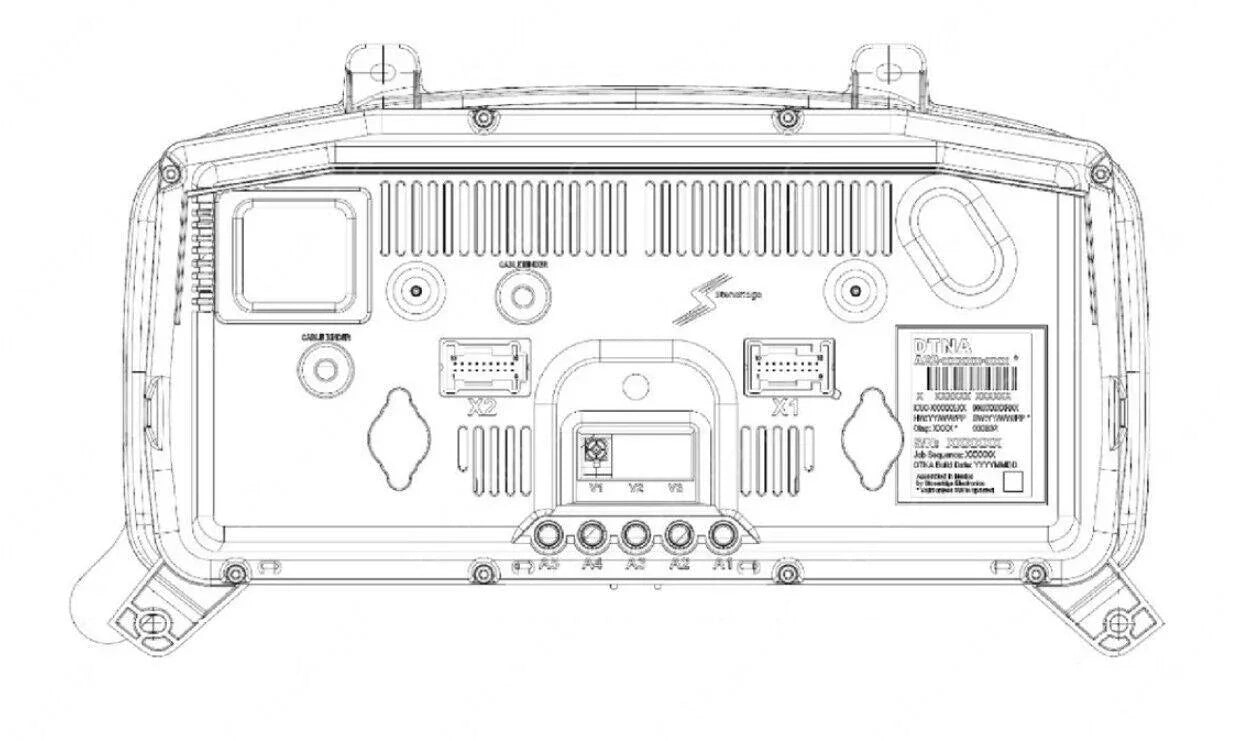 A2274911101 Genuine Freightliner Speedometer Instrument Cluster