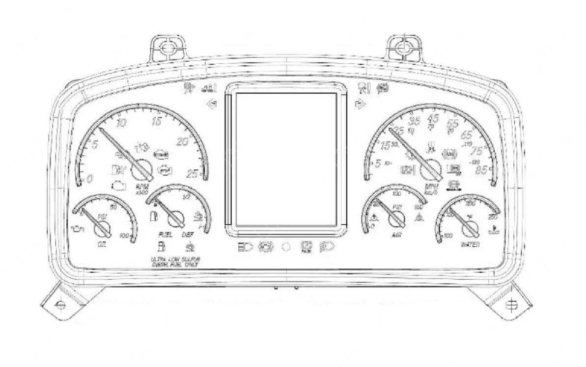 A22-74911-101 Genuine Freightliner Speedometer Instrument Cluster ...
