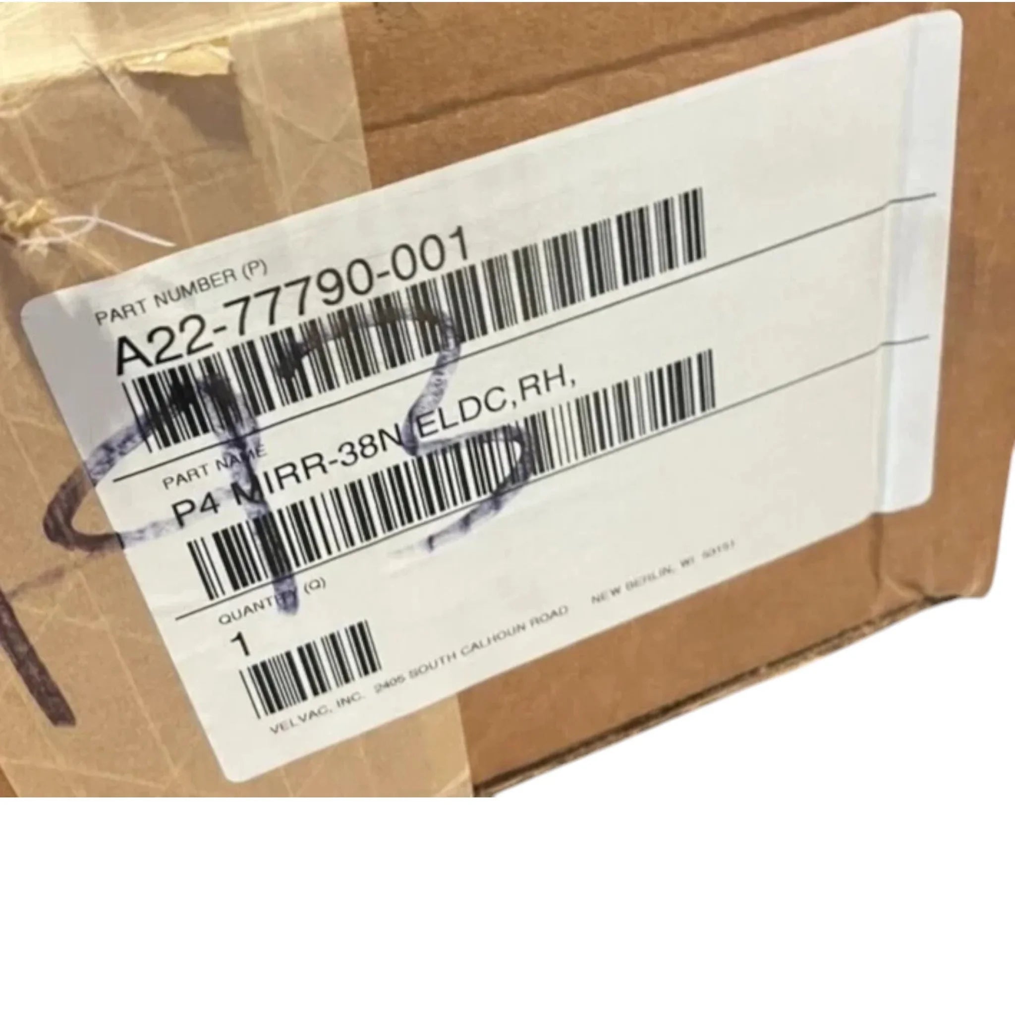 A2277790009 Genuine Freightliner Right Side Hood Mirror