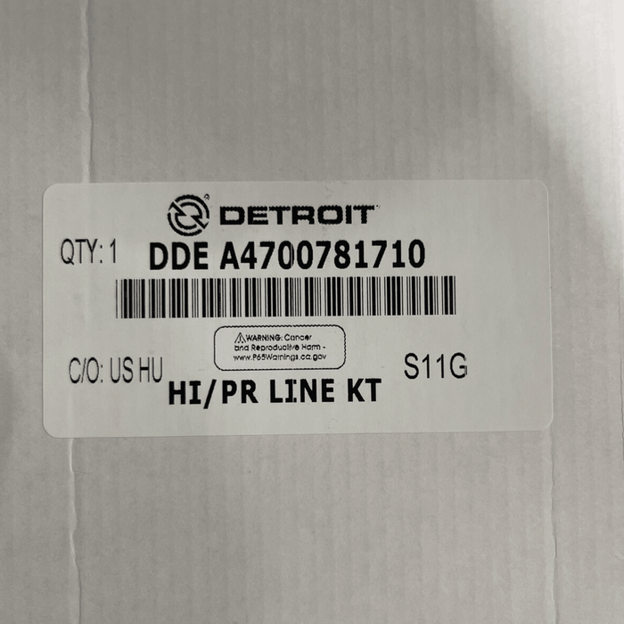 A4700781710 Genuine Detroit Diesel High-Pressure Fuel Line - ADVANCED TRUCK PARTS