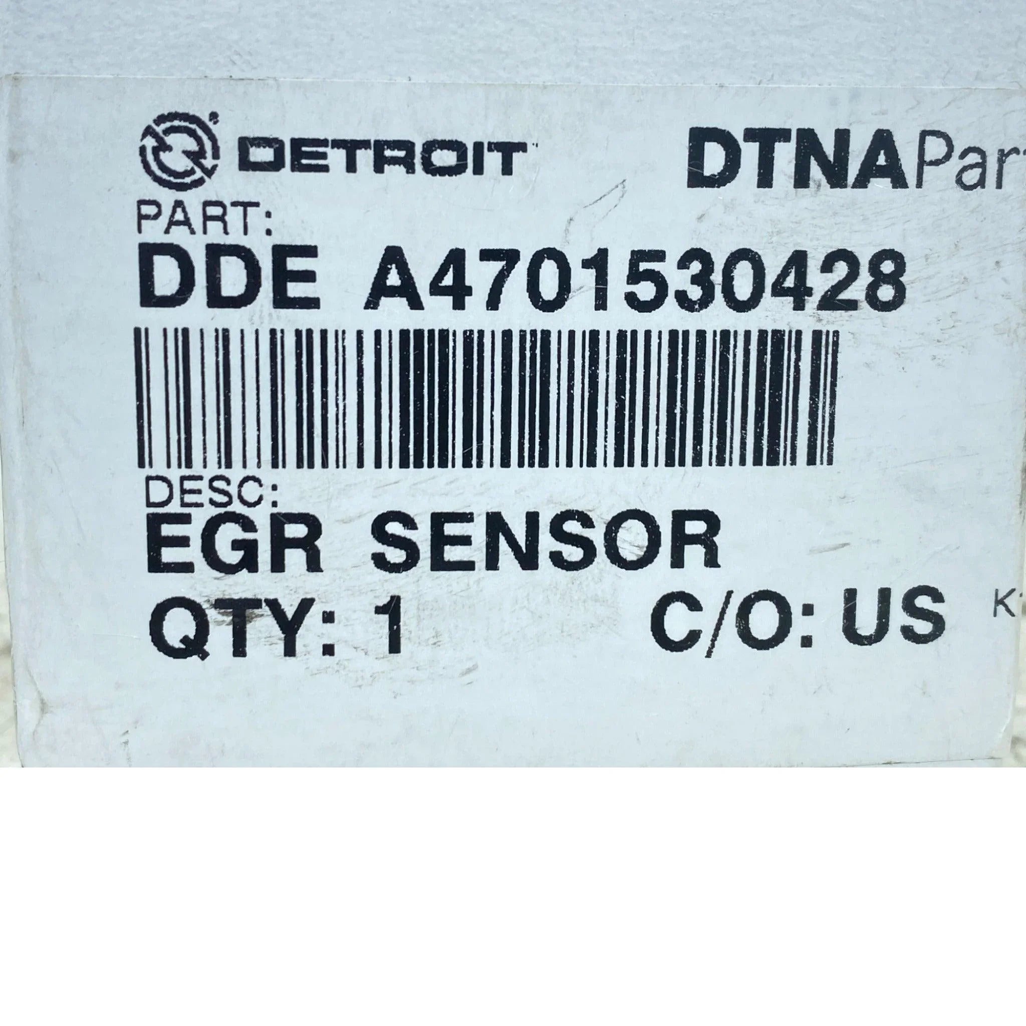 DDEA4701530428 Genuine Detroit Diesel EGR Delta Pressure Sensor