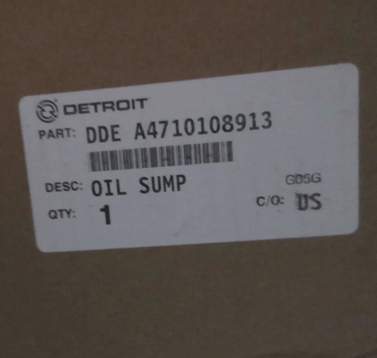 A4710108913 Genuine Detroit Diesel Oil Pan Rear Sump Dd13 Epa07/Epa10/Ghg17