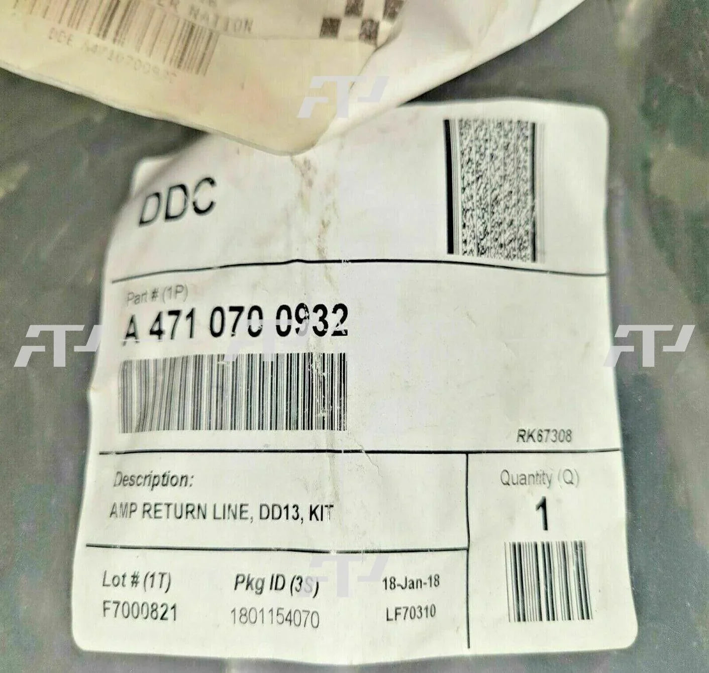 A4710700932 Genuine Detroit Diesel Fuel Line