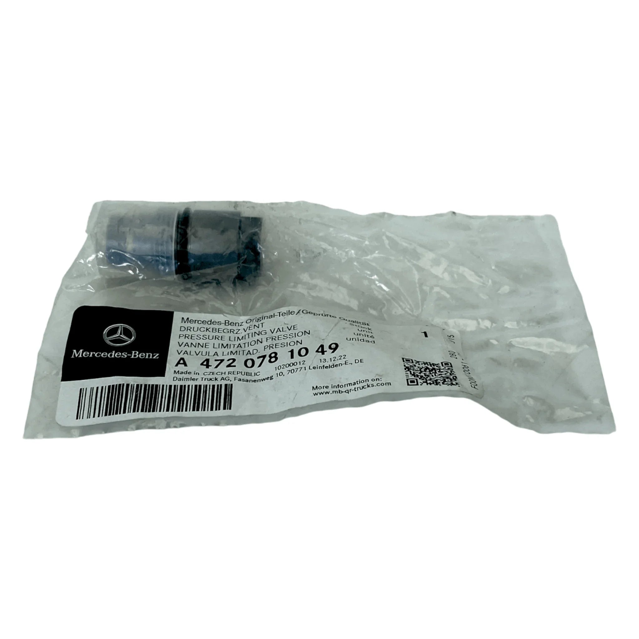 DDEA4720781049 Genuine Detroit Diesel Pressure Limit Valve