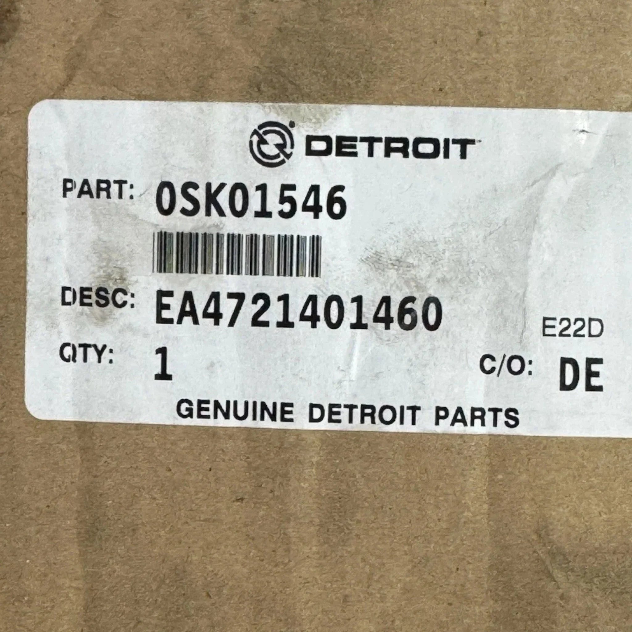 DDEEA4721401460 Genuine Detroit Diesel EGR Exhaust Gas Recirculation Valve