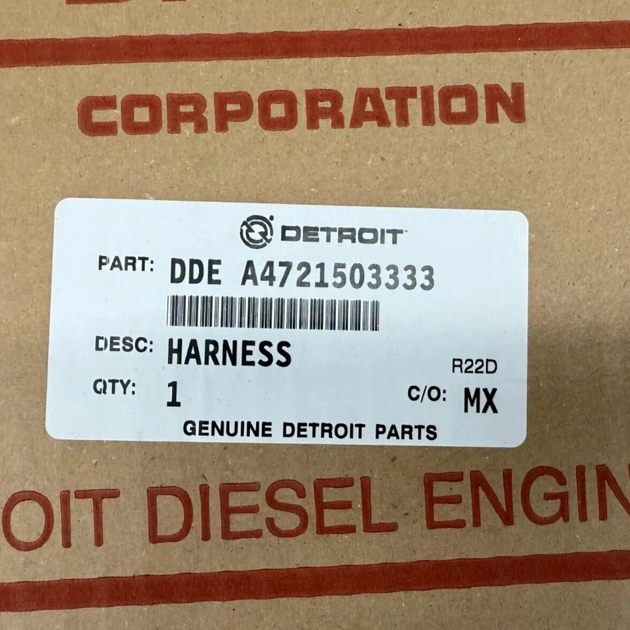 A4721503333 Genuine Detroit Diesel Wiring Harness