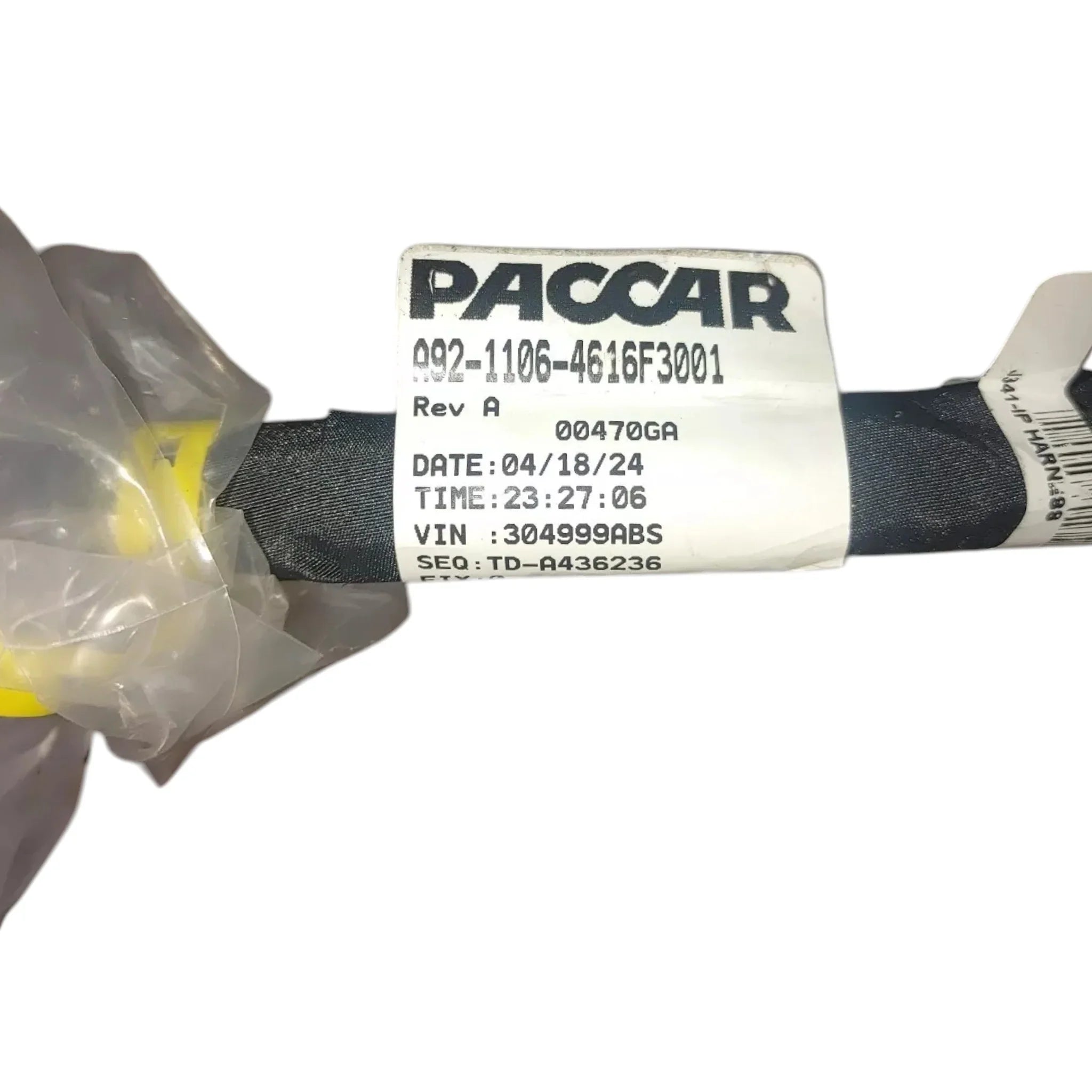 A9211064616F3001 Genuine Paccar Wiring Harness
